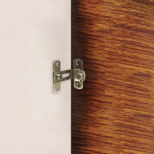 Miniatura 6 de Cerradura de puerta corredera Cerradura de puerta de granero Cerradura de puerta de bolsillo Pantalla de bloqueo de puerta Pestillo de puerta de 90