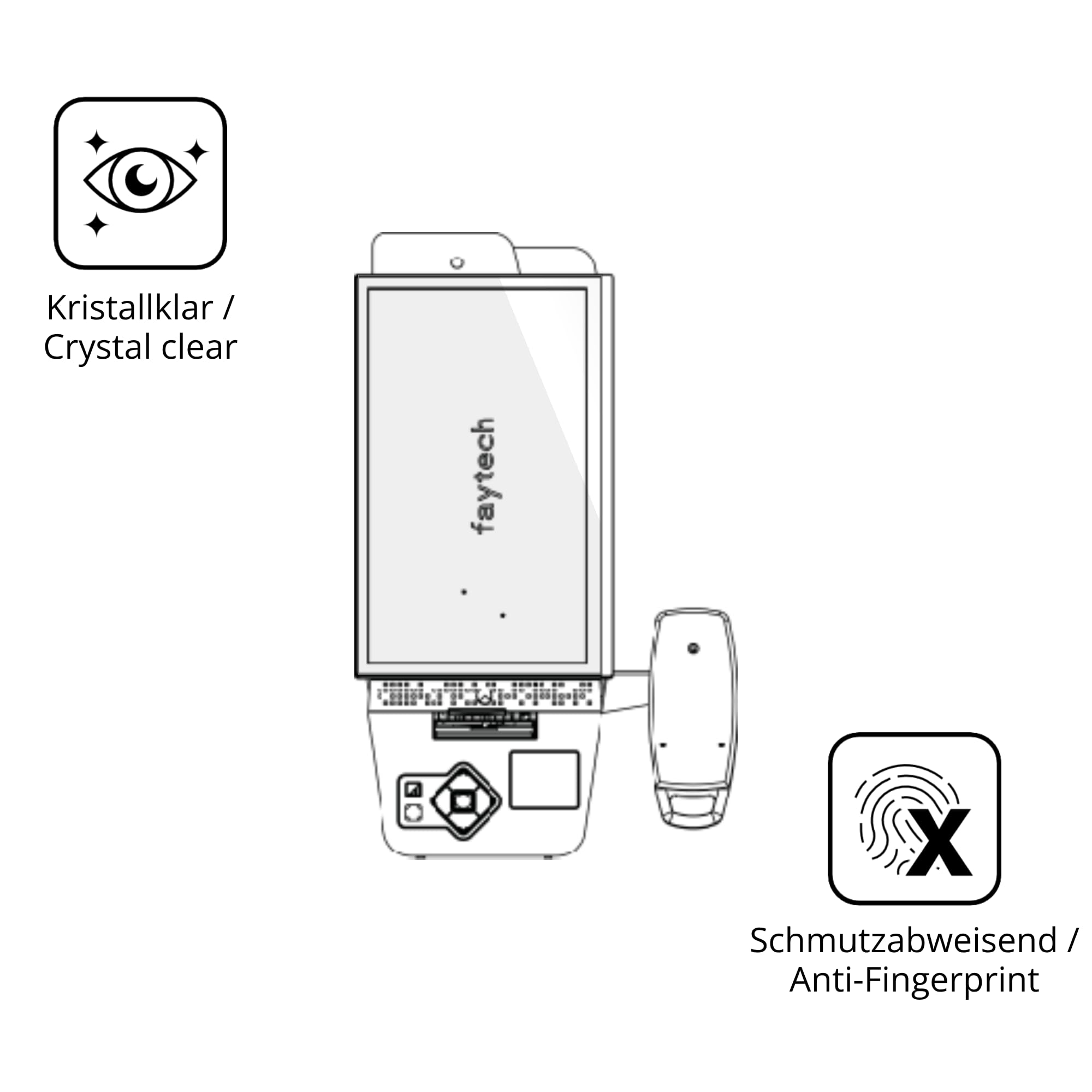 dipos 2x Pellicola 9H per Pyramid Computer POLYTOUCH PIXI 15.6 Basis | Non si rompe e non si scheggia, non è vero vetro, Anti-Shock, si adatta perfettamente, antigraffio, senza bolle, autoadesiva