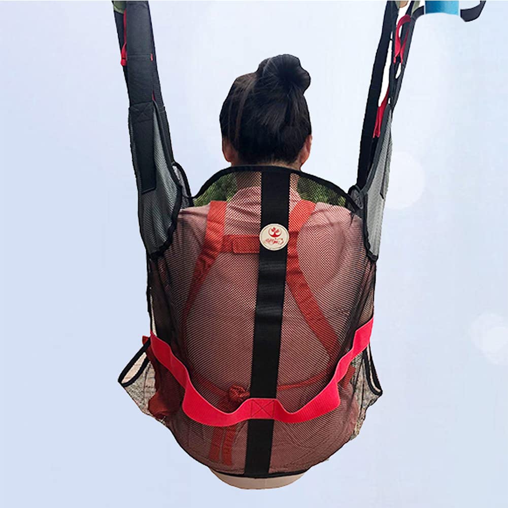 XFNVXC Full Body Patient Lift Sling,Auxiliary Patient Lifter Toileting Sling,Elderly Sitting Transfer Belt,Divided Leg Sling for Toilet use,Assist The Patient to get up