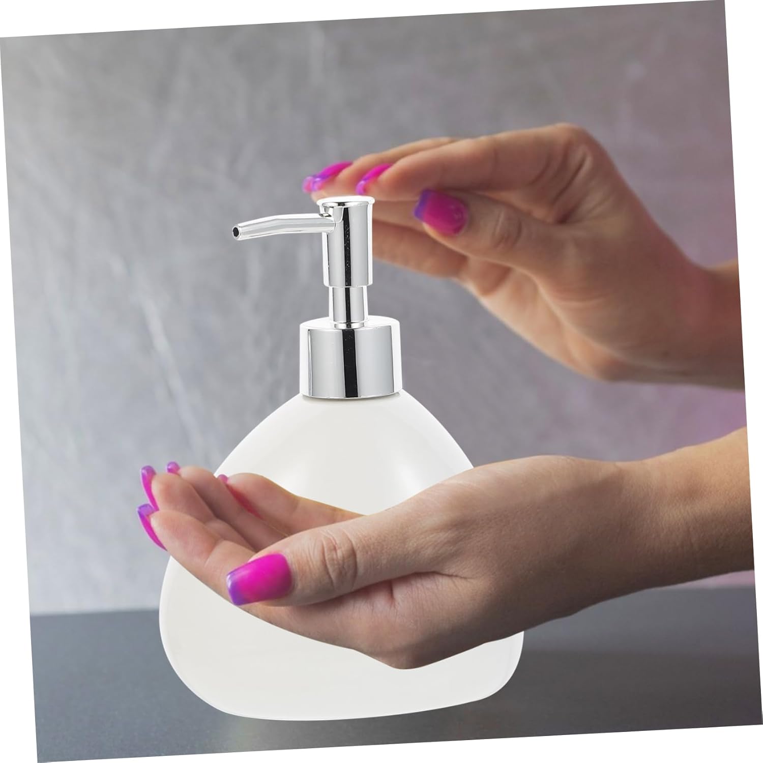 Ciieeo 5-Piece Ceramic Bathroom Accessories Set Soap Dish Lotion Dispenser Toothbrush Holder White Minimalist Design for Applications