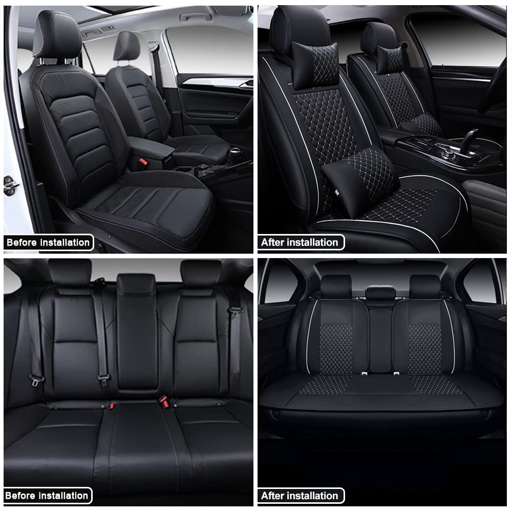 Universal Front Car Seat Cover Kit Cloth Fabric Seat Protector Pad Fit for Car Truck Multicolor