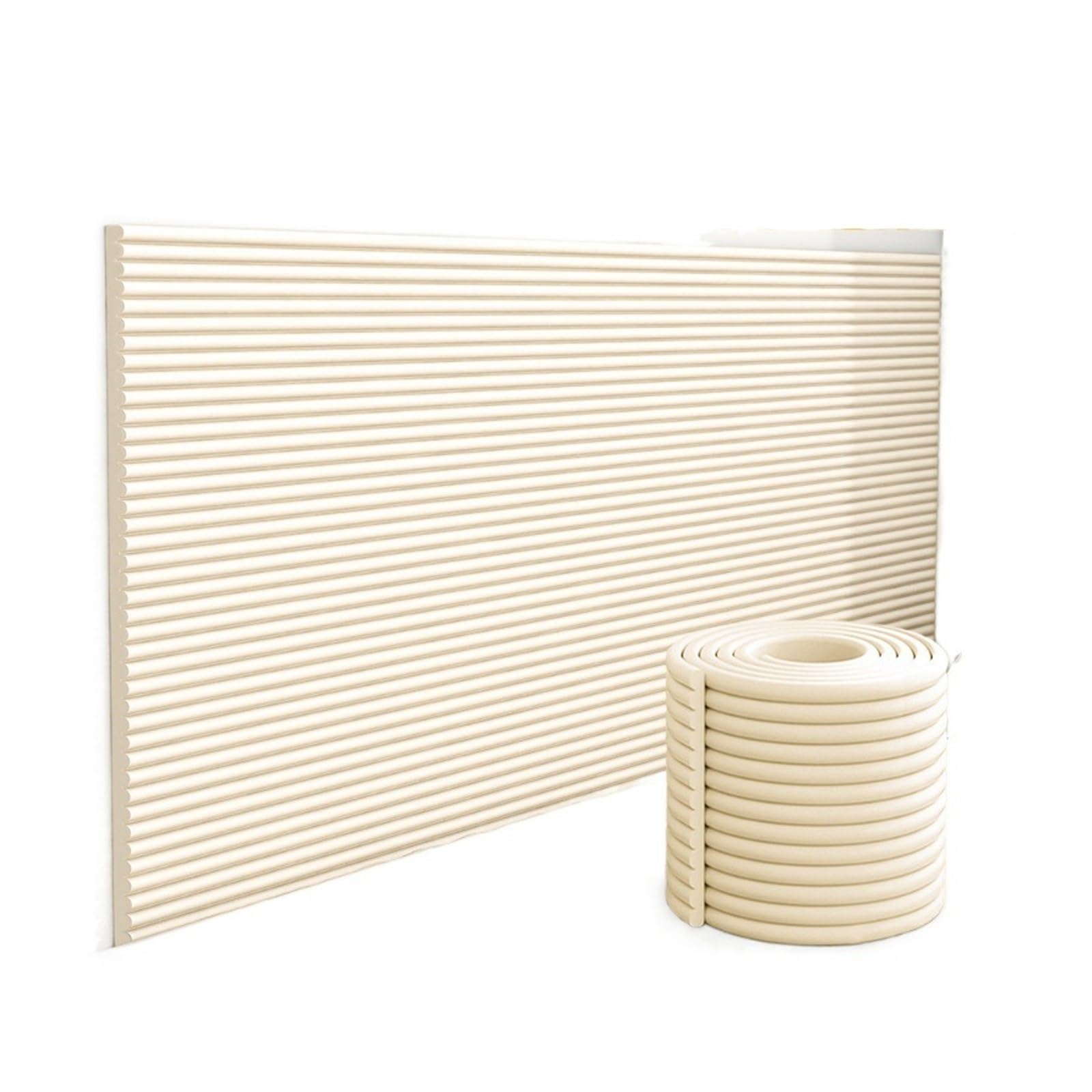 Wandkissen Bett, Wandpolster Selbstklebend, Gepolsterte Wandpaneele 10mm Schaumstoff Polster für Bett Kopfteil Wandschutz Kinderzimmer(Weiß,60x200cm)