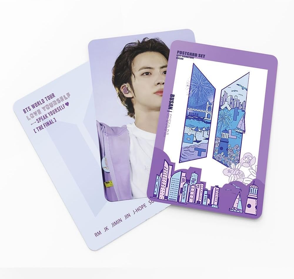 Pack of 55 Bangtan Boys Yet to Come Photo Cards Gold Bts Cards