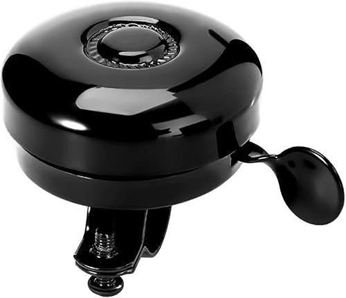 Miniatura 8 de Yunshan Campana de bicicleta clásica, accesorios de campanas de bicicleta con sonido nítido y nítido para adultos y jóvenes, elegante bocina de