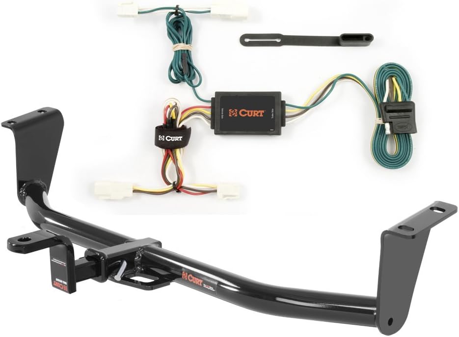 Curt Class 1 Trailer Hitch Bundle with Wiring for 2003-2013 Toyota Corolla - 112653 55542