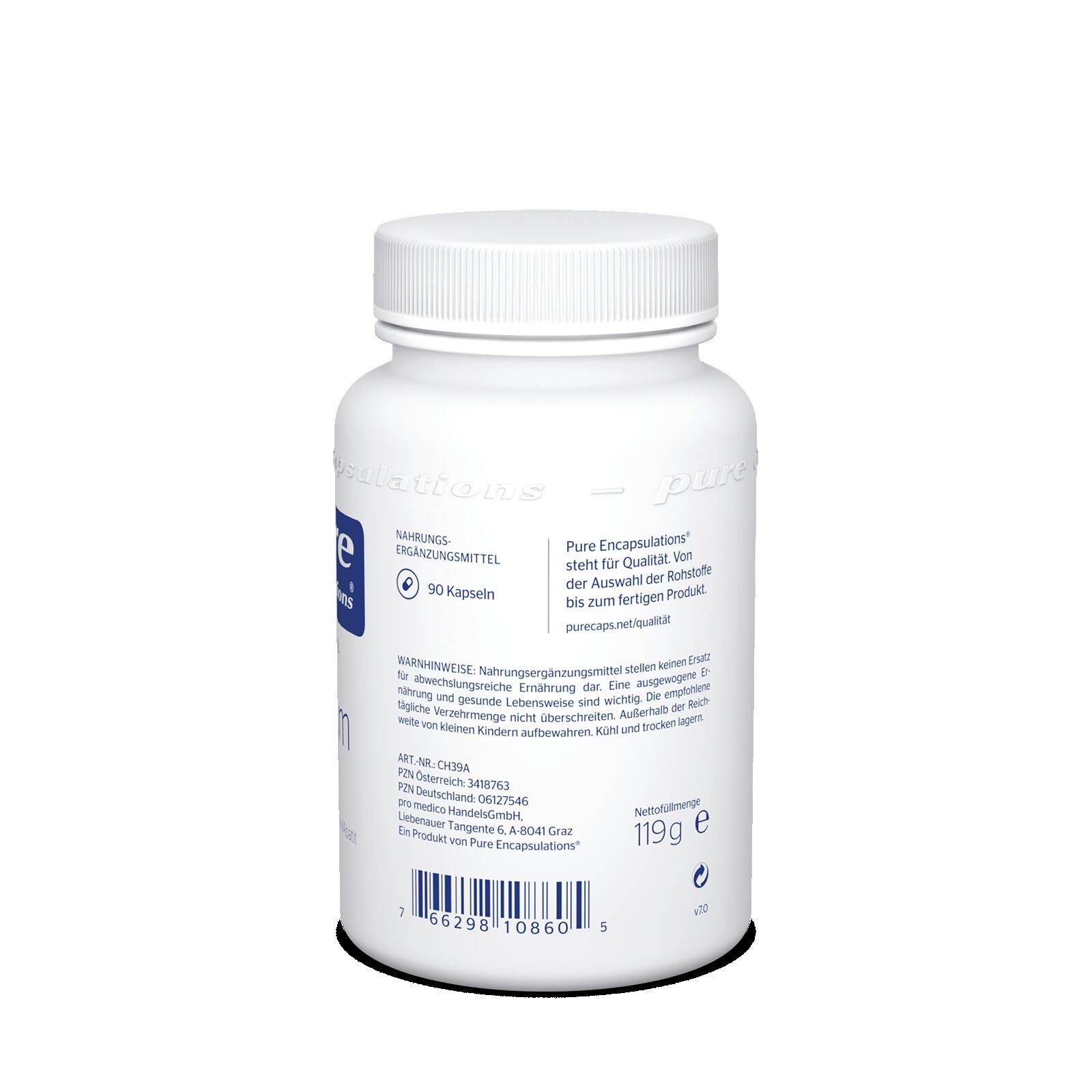 Pure Encapsulations - Calcium MCHA - Mineralstoffe zur Unterstützung der Knochen und Zähne - 90 Kapseln