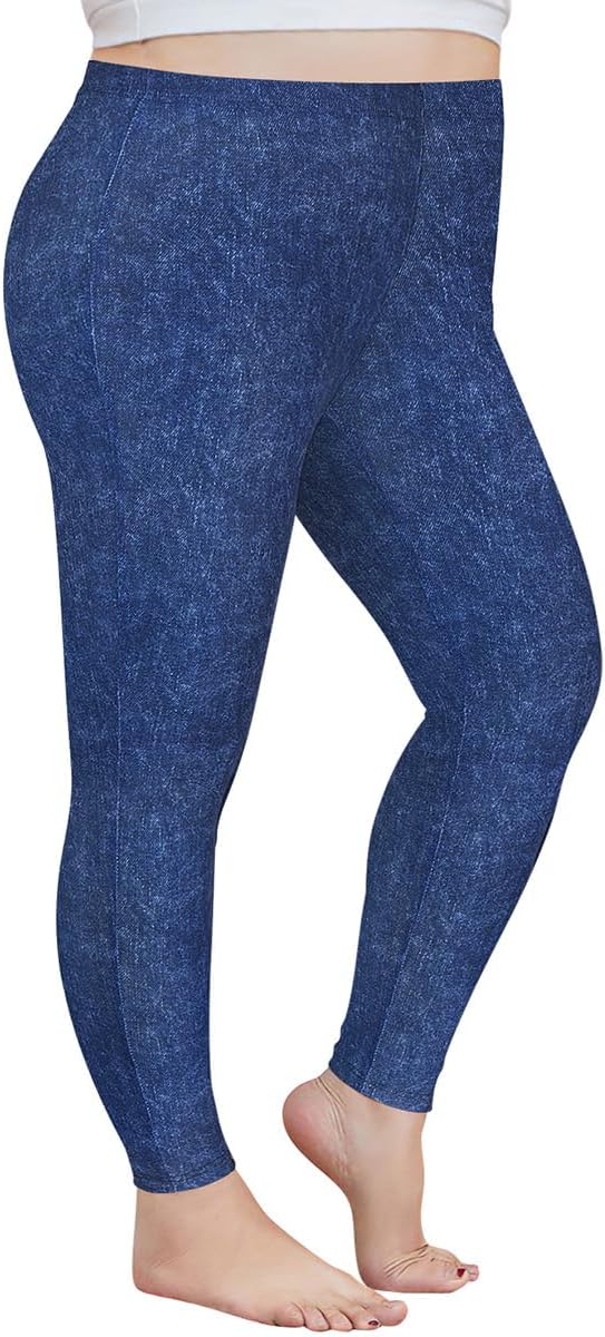 RITERA Plus Size Legging for Women Legging Pants Stretch Comfy Casual Tights Oversized Basic Full Length Legging