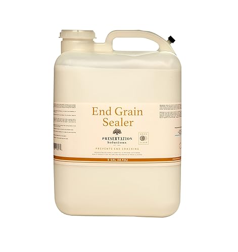 Sellador de grano final, solución transparente de sellado de madera premium, evita grietas de grano final y ralentiza el secado, ideal para