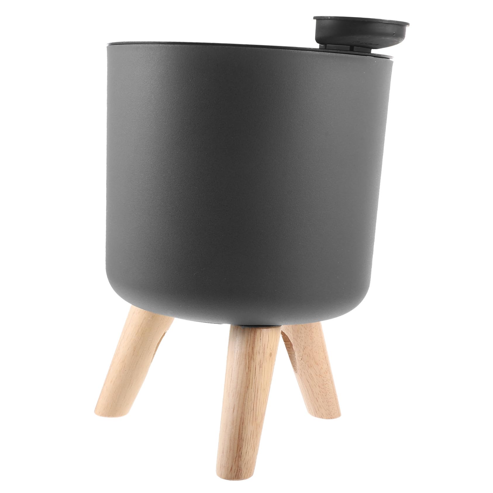 Pot de fleur auto-arrosage intérieur Lurrose avec drainage et socle bois