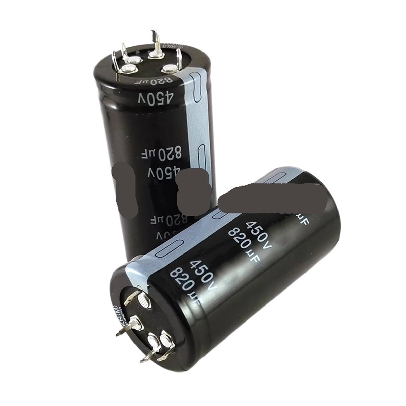 TSIOHKBS 2PCS 25V 100V 400V 450V 4Pin Aluminum Electrolytic Capacitor Audio 1000UF 820UF 1200UF 1500UF 1800UF 2200UF 10000UF 100000UF (450V820UF 35X70mm)