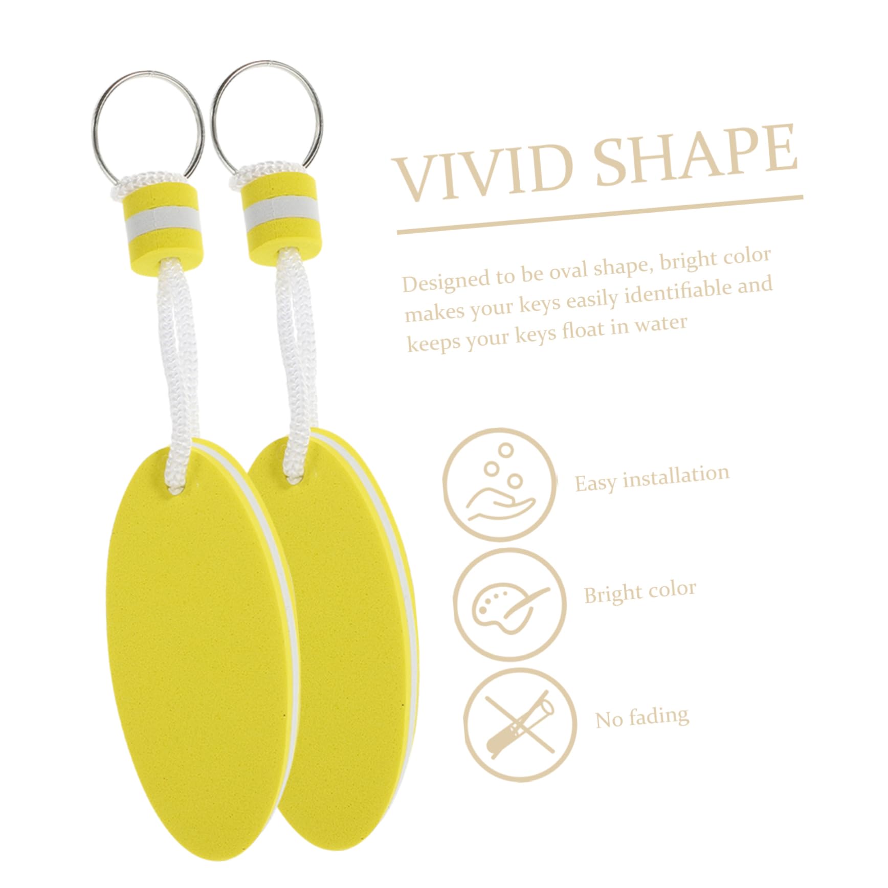 INOOMP 5 Set Di Portachiavi Galleggianti in Eva Con Design A Tavola Da Surf Robusti E Resistenti Per Uso Esterno 6 Pezzi * 5