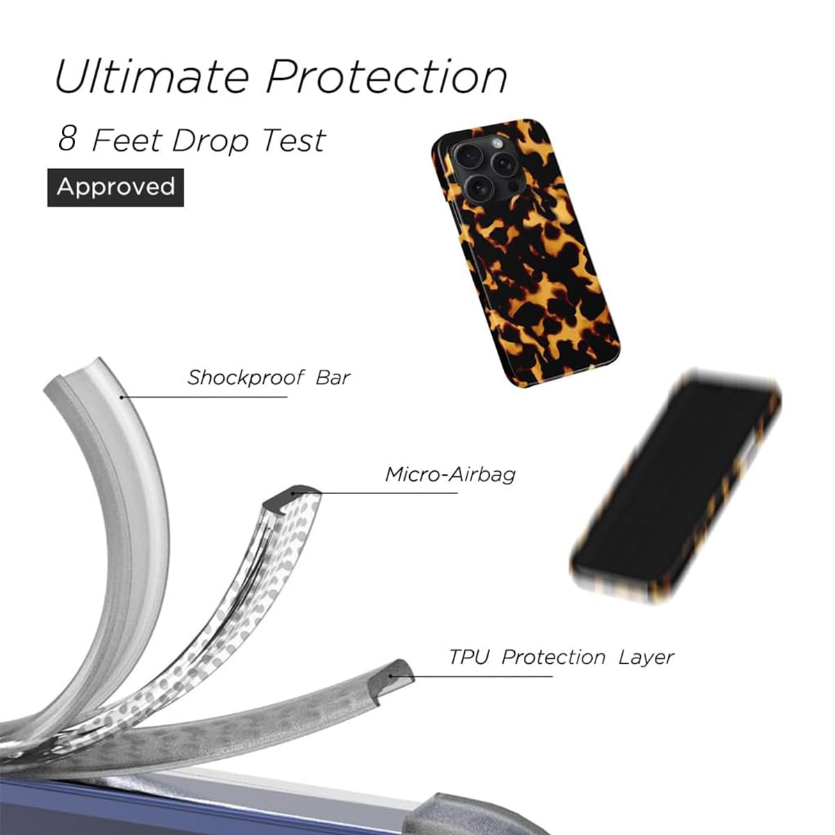 UCOLOR Case Compatible With IPhone 17 Pro- Hybrid 2-Layer Hard Shell - View #9