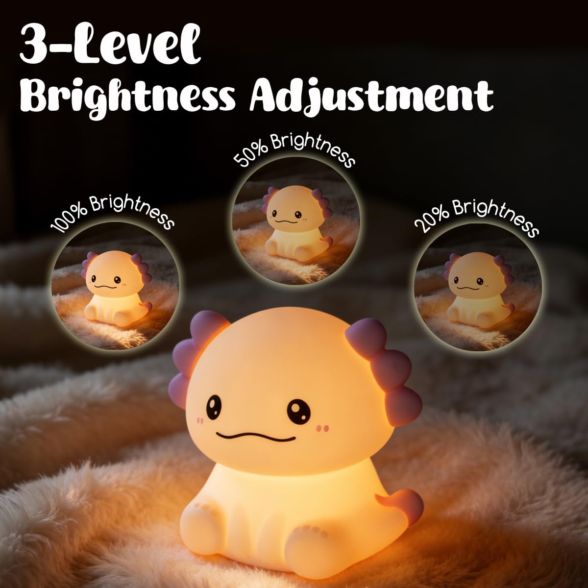 LEDHOLYT Kinder-Nachtlicht, niedliche Silikon-Vogel-Kinderzimmer-Lampe für Baby und Kleinkind, quetschbares Nachtlicht für Schlafzimmer und Kinderzimmer, Kindergeschenk (Vogel)