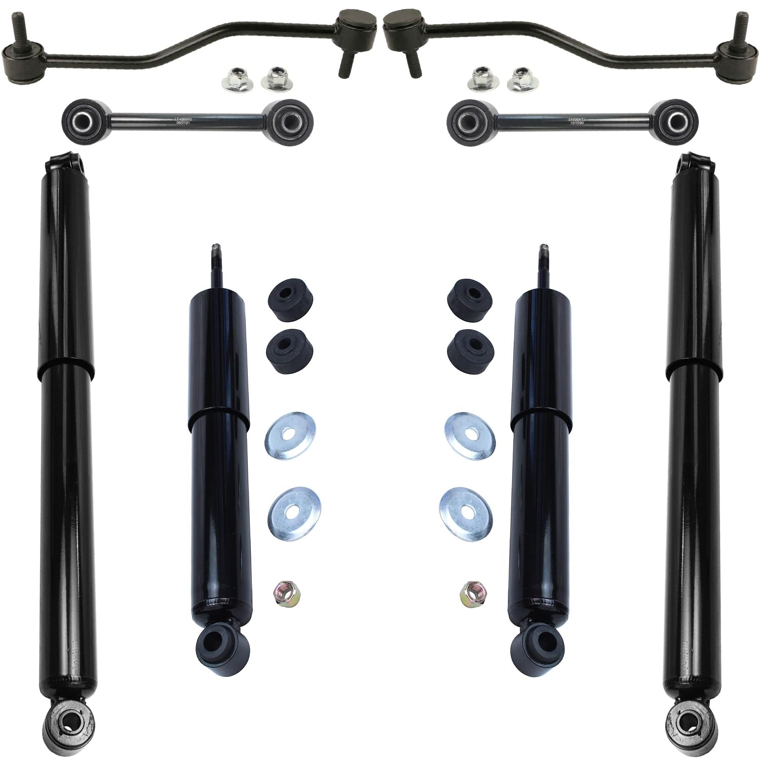 Detroit Axle - RWD 8pc Shock Absorbers Kit for 17-18 Ford F-350 Super Duty