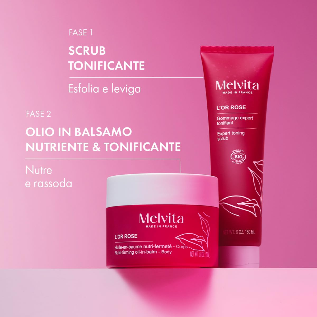 Melvita - Trattamento per il Corpo - l'Or Rose - Snellente Rassodante - Prodotto in Francia