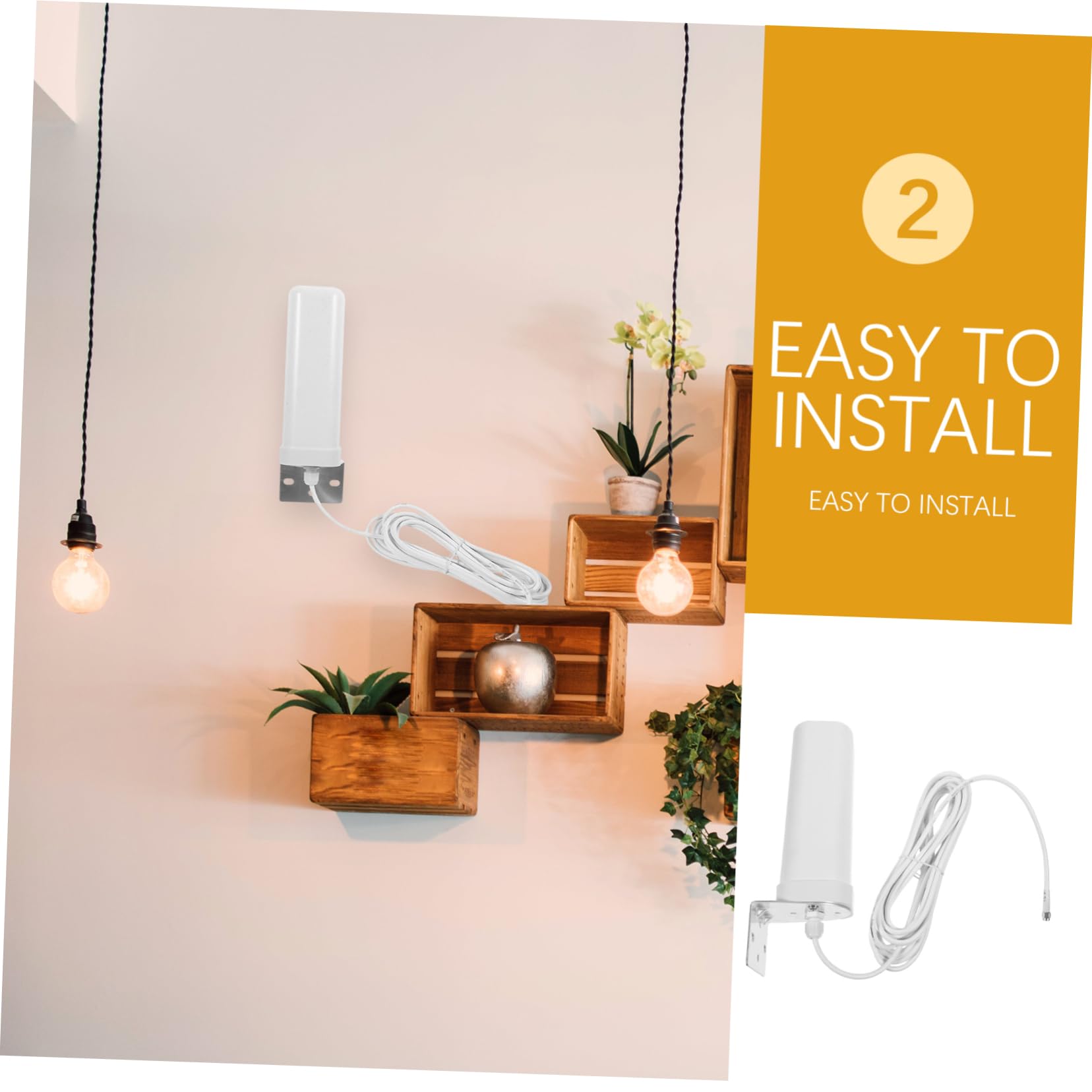 HOMSFOU Antenne Extérieure 4g Omnidirectionnelle 16-18dbi en Métal et Plastique pour Routeur 4g Signal Renforcé Usage Intérieur et Extérieur