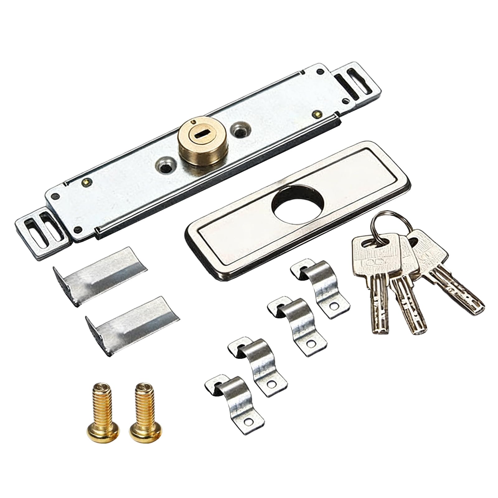 Iron Rolling Security Door Middle Roll Gate Hardware Thicken Antitheft Locks Garage Home Hardware Enduring Roll Gate