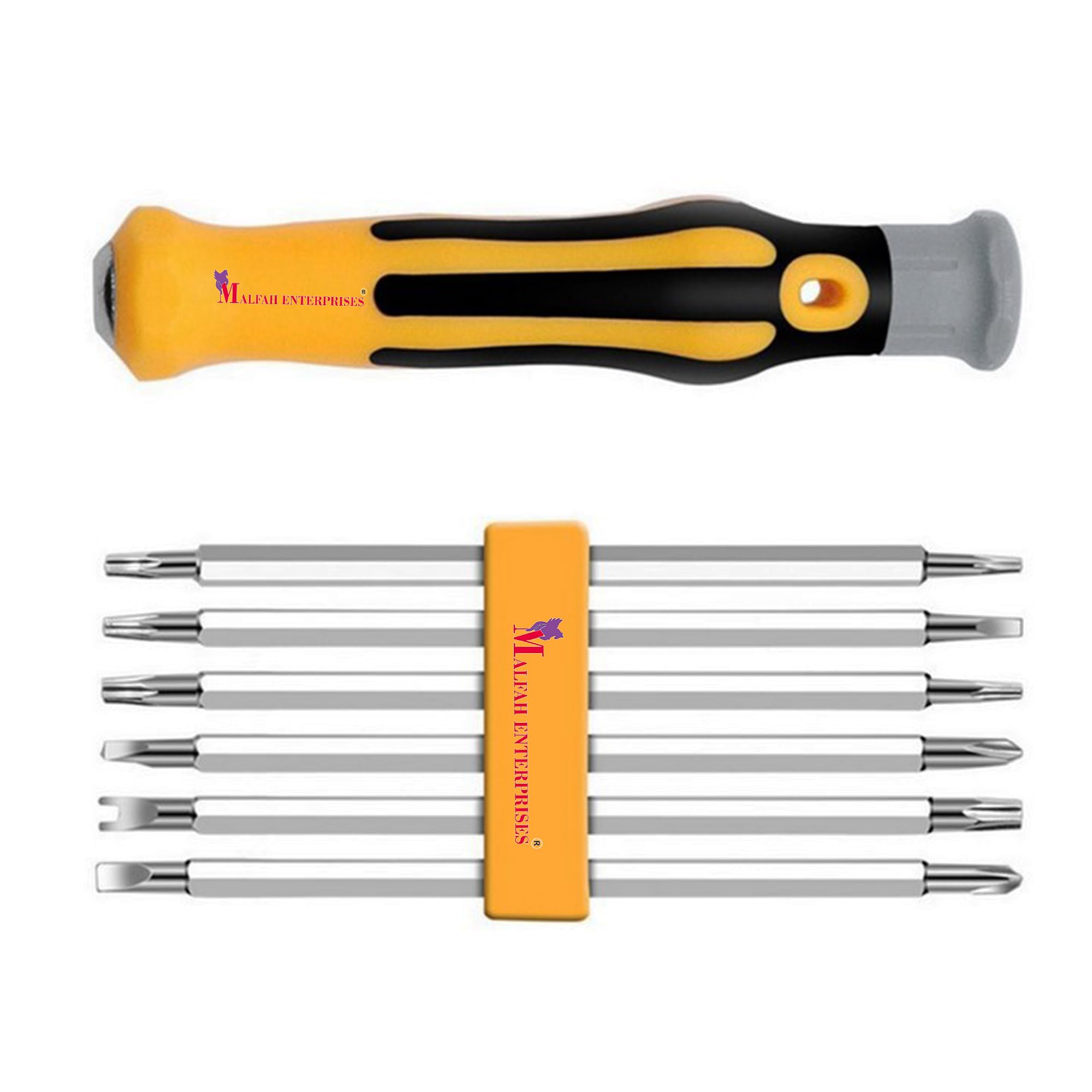 Malfah Screwdriver 12 in1 Combination Set Maf Repair Tool Kit for Laptop Smartphone Phone Camera