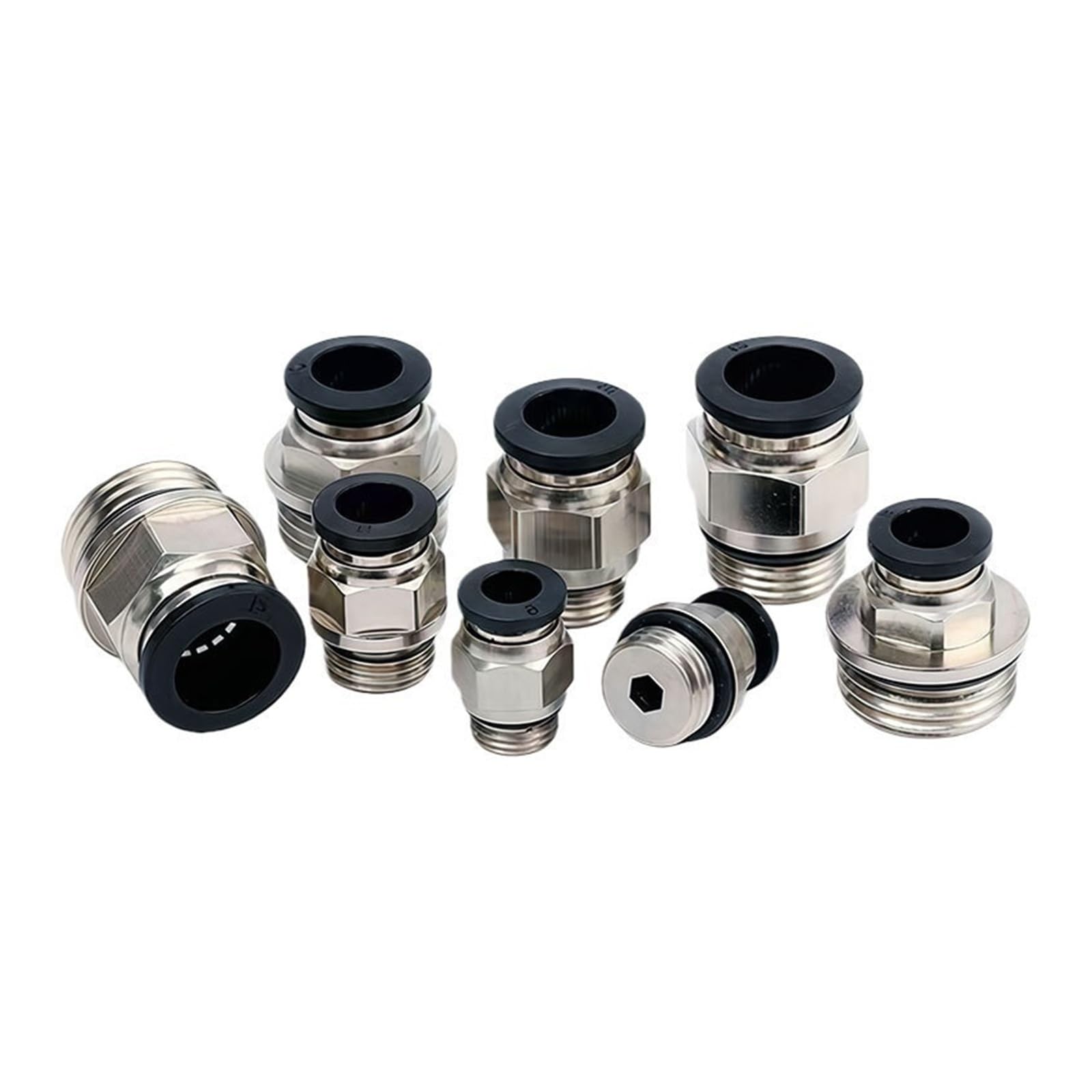 Szybkozłącze PC BSPP złączka 4/6/8/10/12mm rura z gwintem G1/8 G1/4 G3/8, 1/10/20 szt. do narzędzi pneumatycznych i wodnych(PC12-G04,20 PCS)