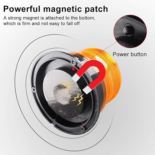 Miniatura 10 de Sidaqi Barra de luces estroboscópicas de 24 LED de 9.5 pulgadas ámbar y blanco con 18 patrones de flash LED de aplicación de la ley luz de