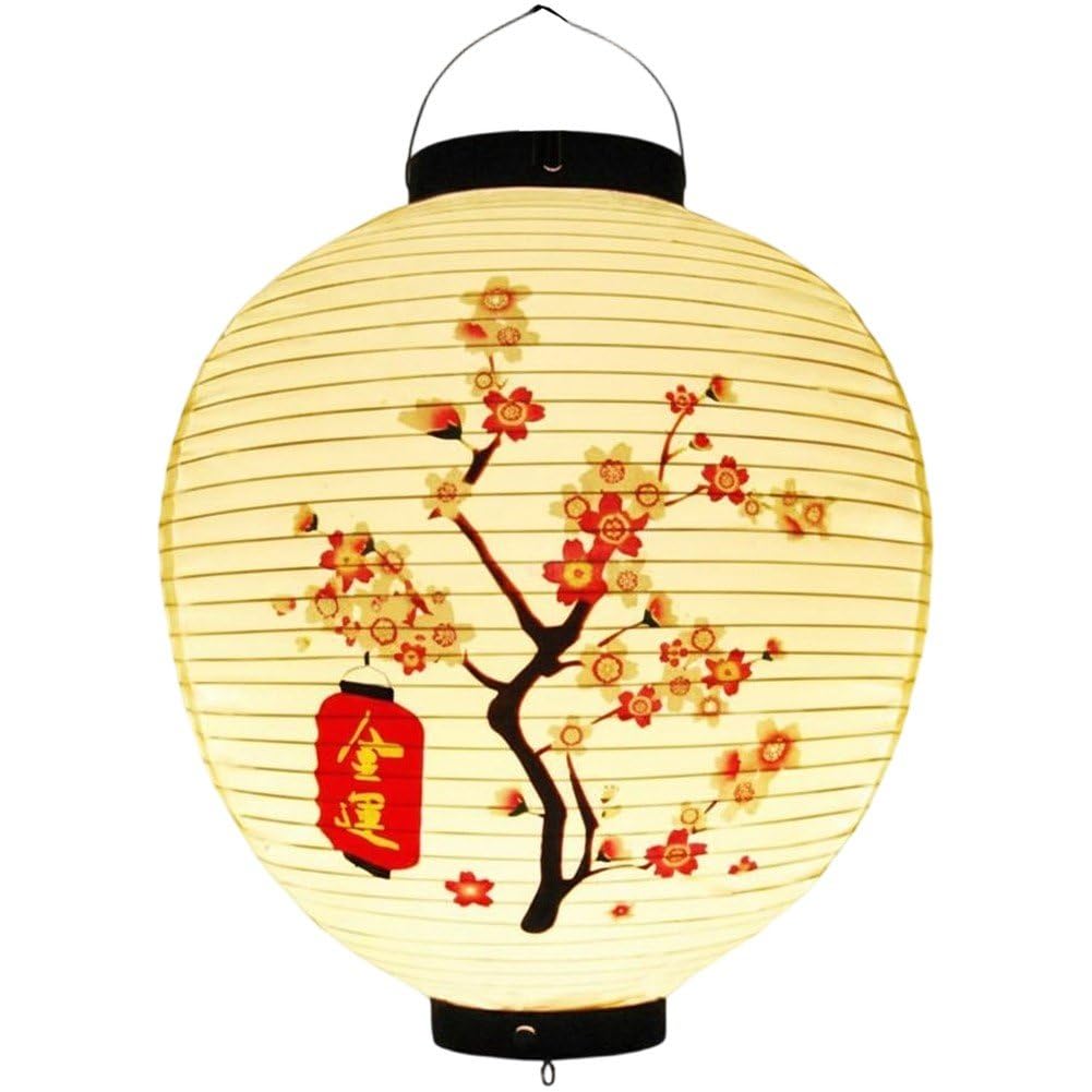 Ppmter Japanese Lantern Traditional Decorative Waterproof Pvc Hanging Lantern for Indoor Outdoor Home Sushi Bar Restaurant Decoration