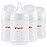 Pigeon PP Nursing Bottle Wide Neck, Anti-Colic, Streamlined Body, Natural Feel, Easy to Clean, 5 Oz (Pack of 4), Includes 4pcs SS Nipples (0m+)