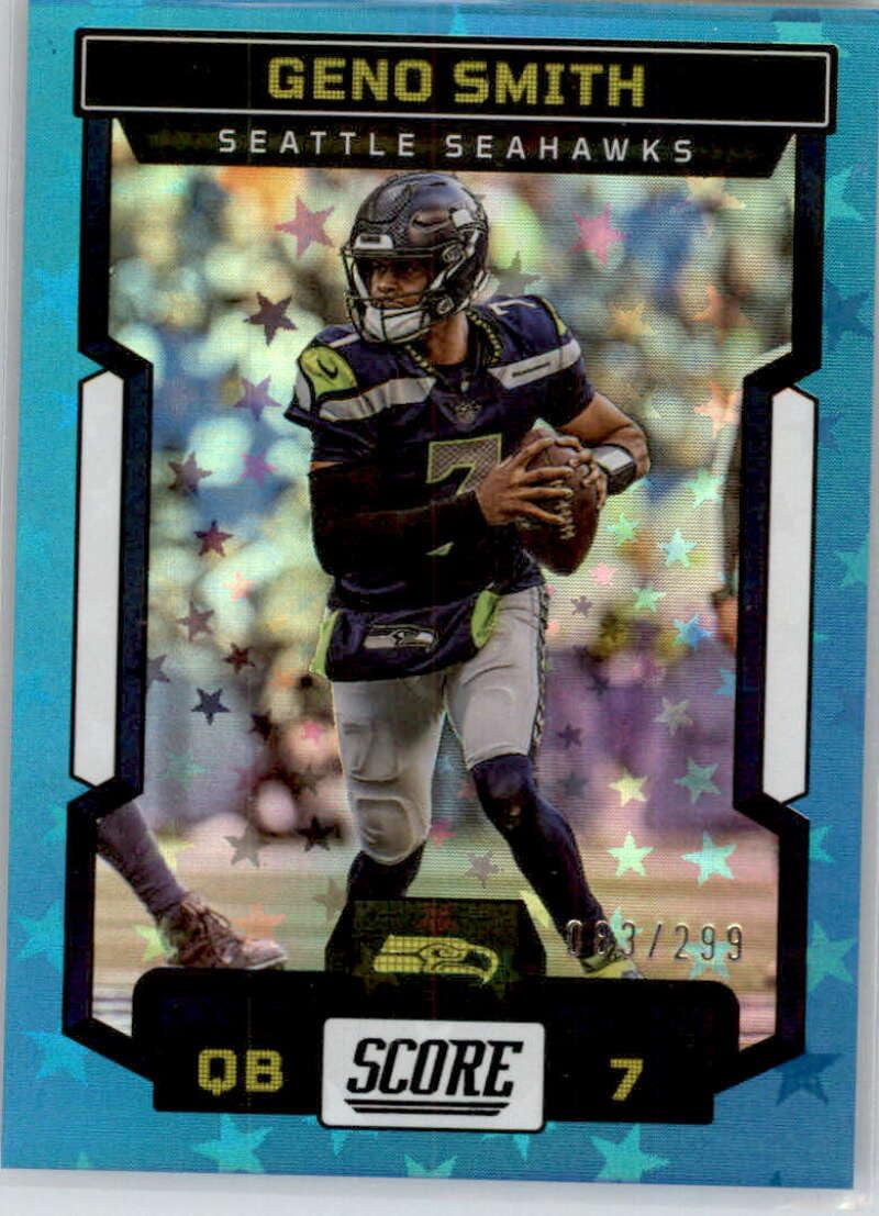 Amazon.com: 2023 Score Blue Stars #179 Geno Smith Seattle Seahawks Official  NFL Football Card in Raw (NM or Better) Condition : Sports & Outdoors