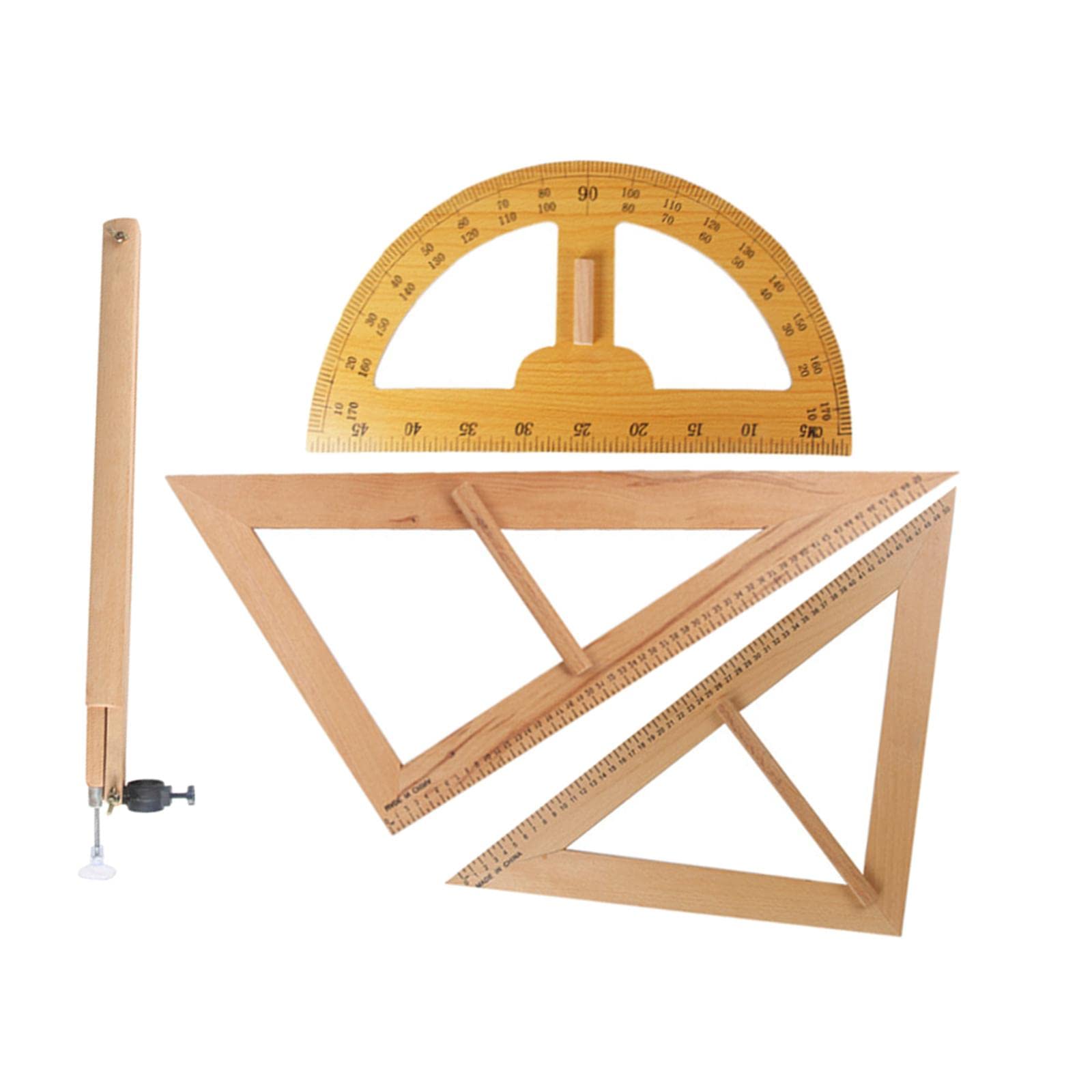 Generic Set mit Winkelmesser, Und 45° Lineal (groß)