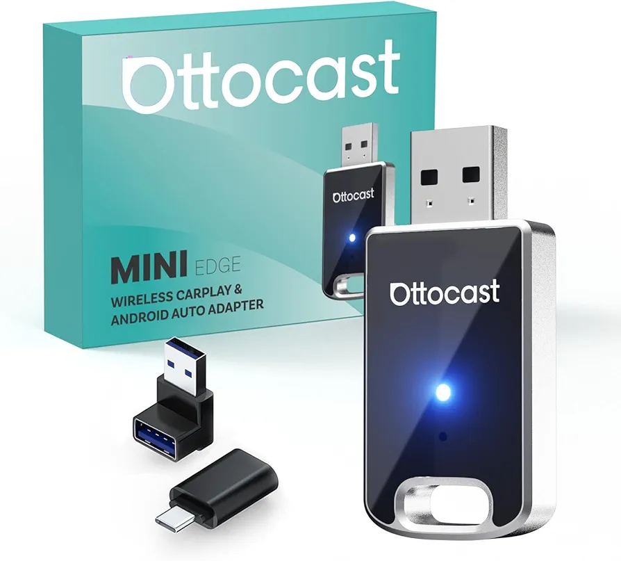 Amazon.com: OTTOCAST Mini Edge, 2 in 1 Wireless Carplay Adapter