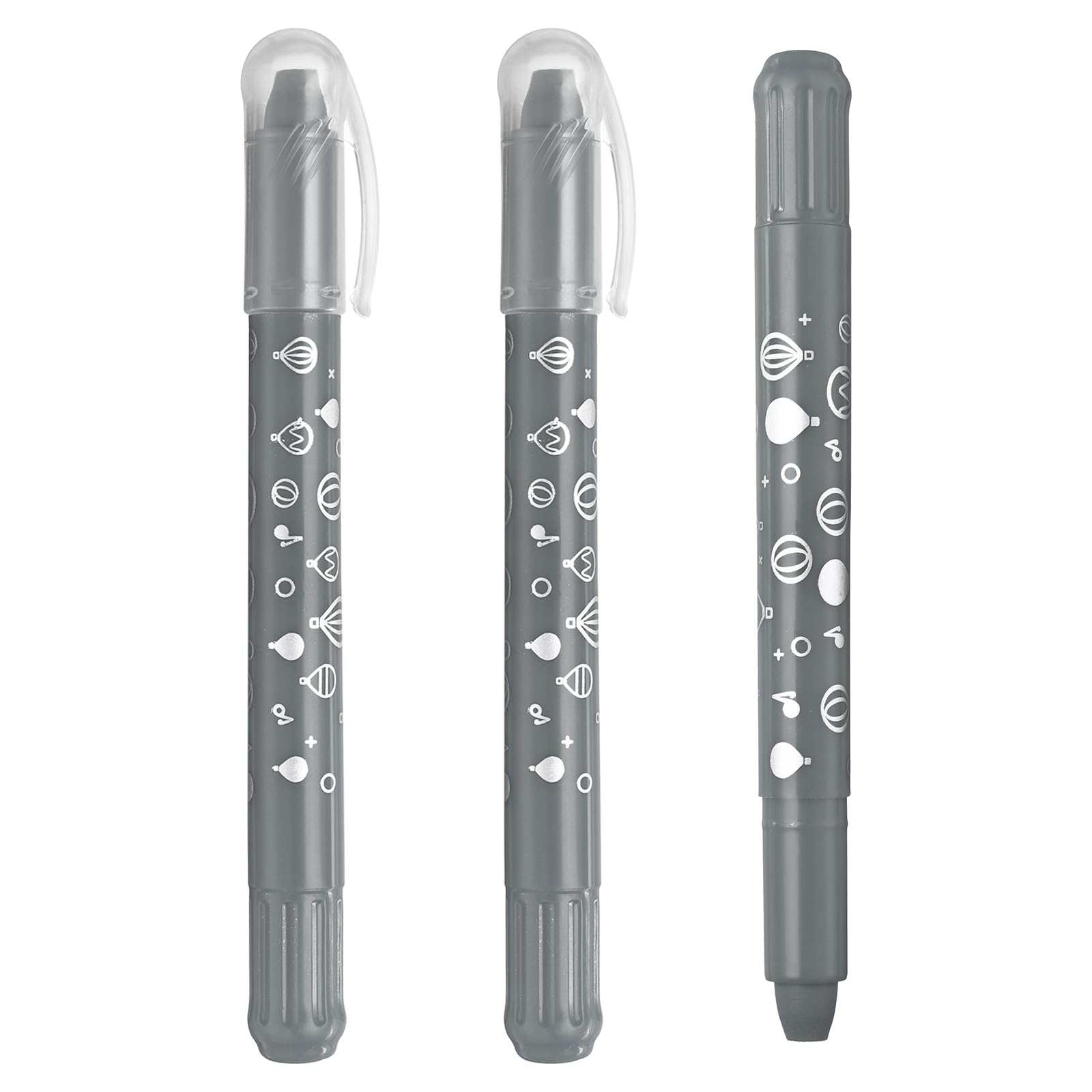 PATIKIL Watercolor Gel Crayon, 3Pcs Washable Twist Crayons for Coloring Drawing Painting Silver, 1 count (Pack of 3)