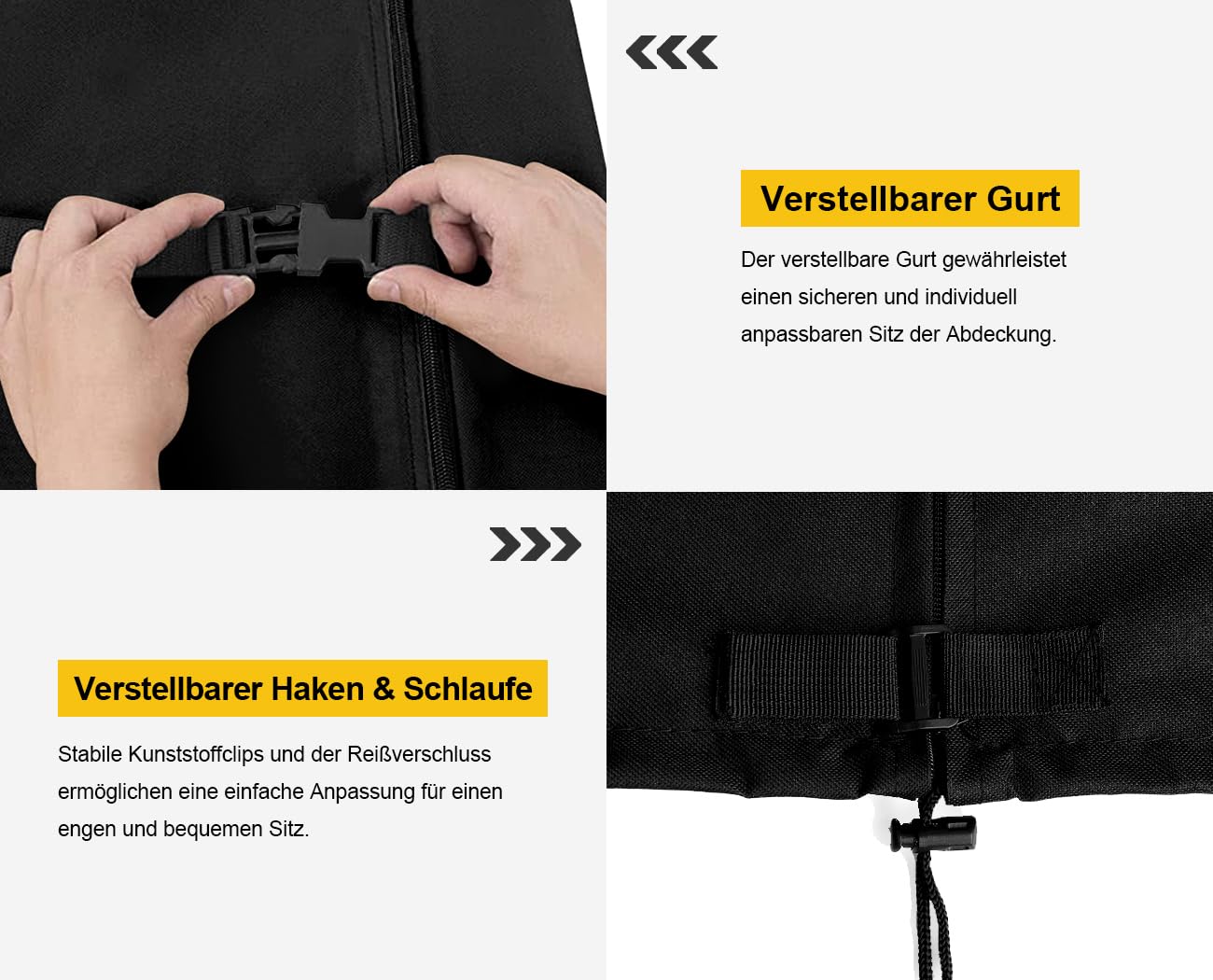 Dokon Schutzhülle für Ampelschirm mit Stab, Ampelschirmhülle für Ø 400cm / 300x300cm, Sonnenschirm Abdeckung Wasserdicht Winddicht UV-Beständig Abdeckhauben für Gartenschirm Marktschirm, 240x57/57cm