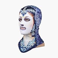 Vista 1 de Gorras de natación para buceo Facekini cabeza y cuello, cubierta de cara completa, protección UV 50+ protector solar de medusas