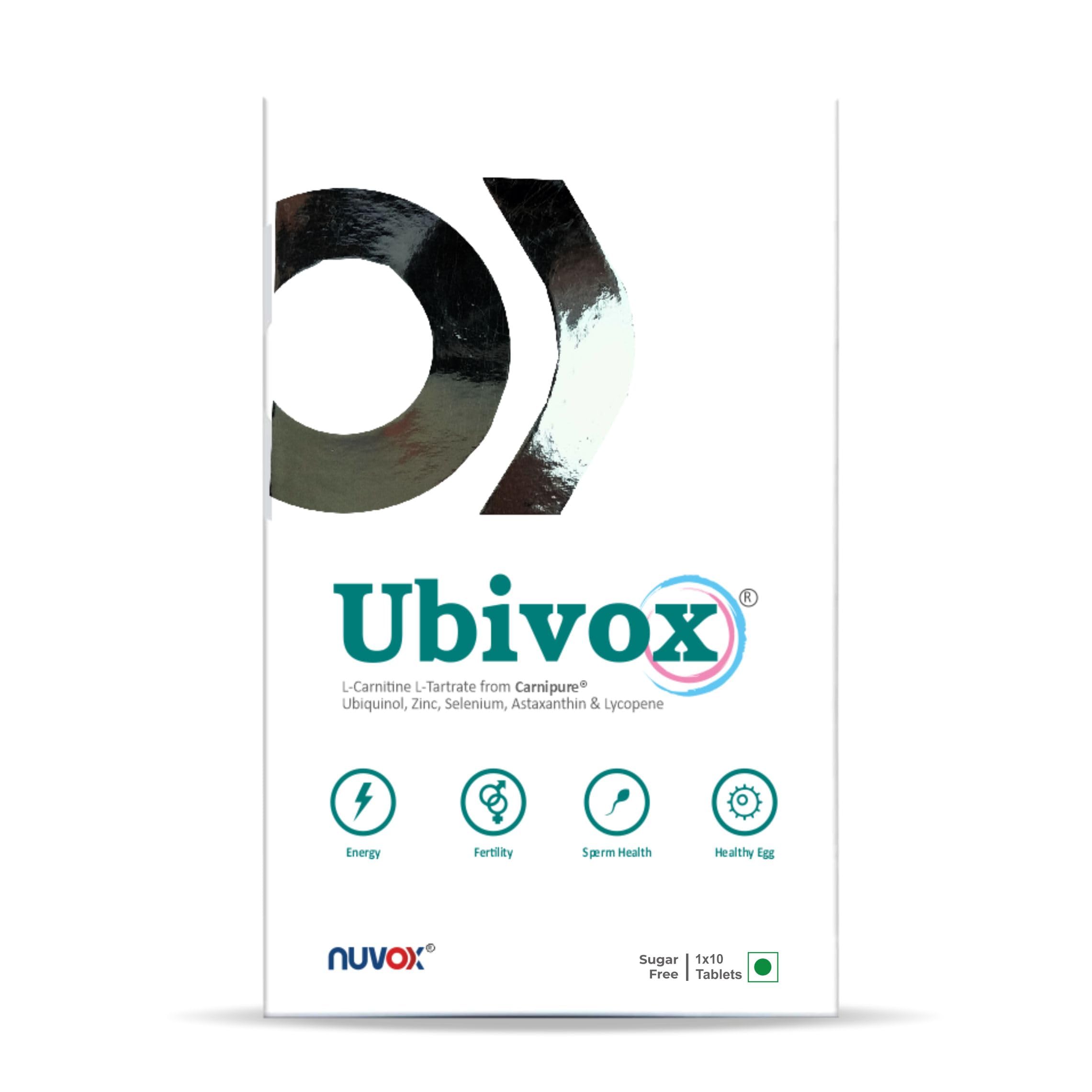 Ubivox - enriched with Coenzyme Q10, L-Carnitine, Zinc, Selenium, Astaxanthin & Lycopene for boosting energy, enhancing virility - 10 Tablets (B0D1GJWW7F) Amazon Price History, Amazon Price Tracker