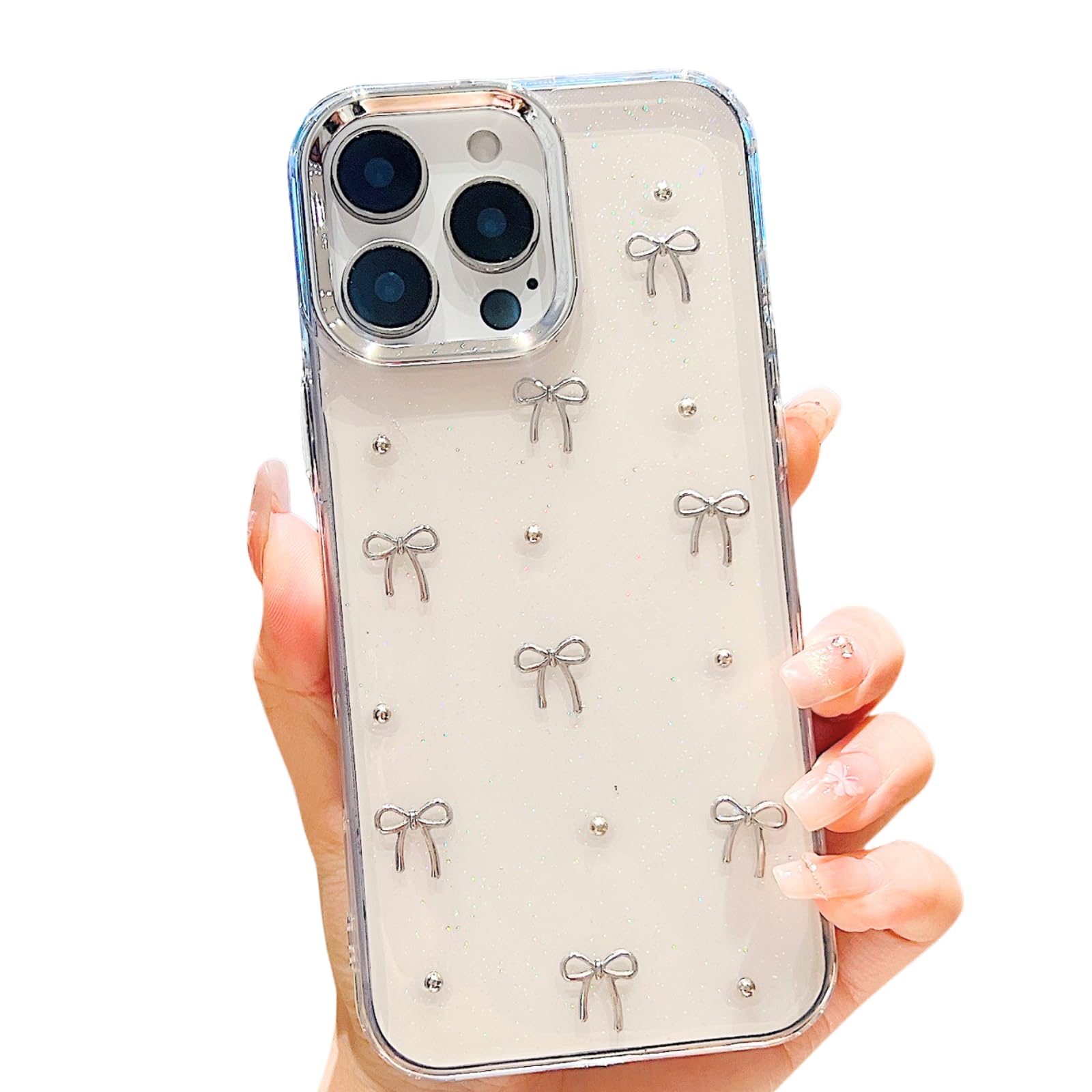 Amazon.co.jp: 【リボン×キラキラ】竹下工房 リボン スマホケース
