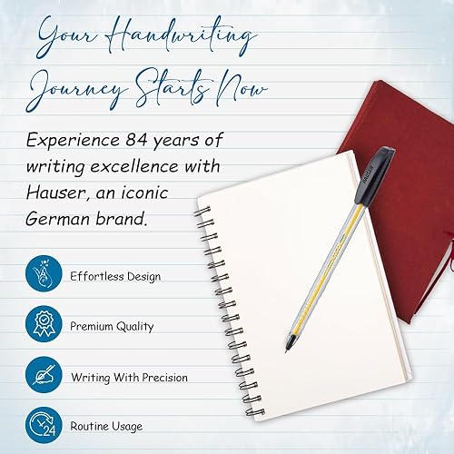 Miniatura 7 de Alfa - Bolígrafos de tinta negra, punta de 0.039 pulgadas, barril transparente con agarre triangular, tapa para bolsillo, juego de 25 piezas para