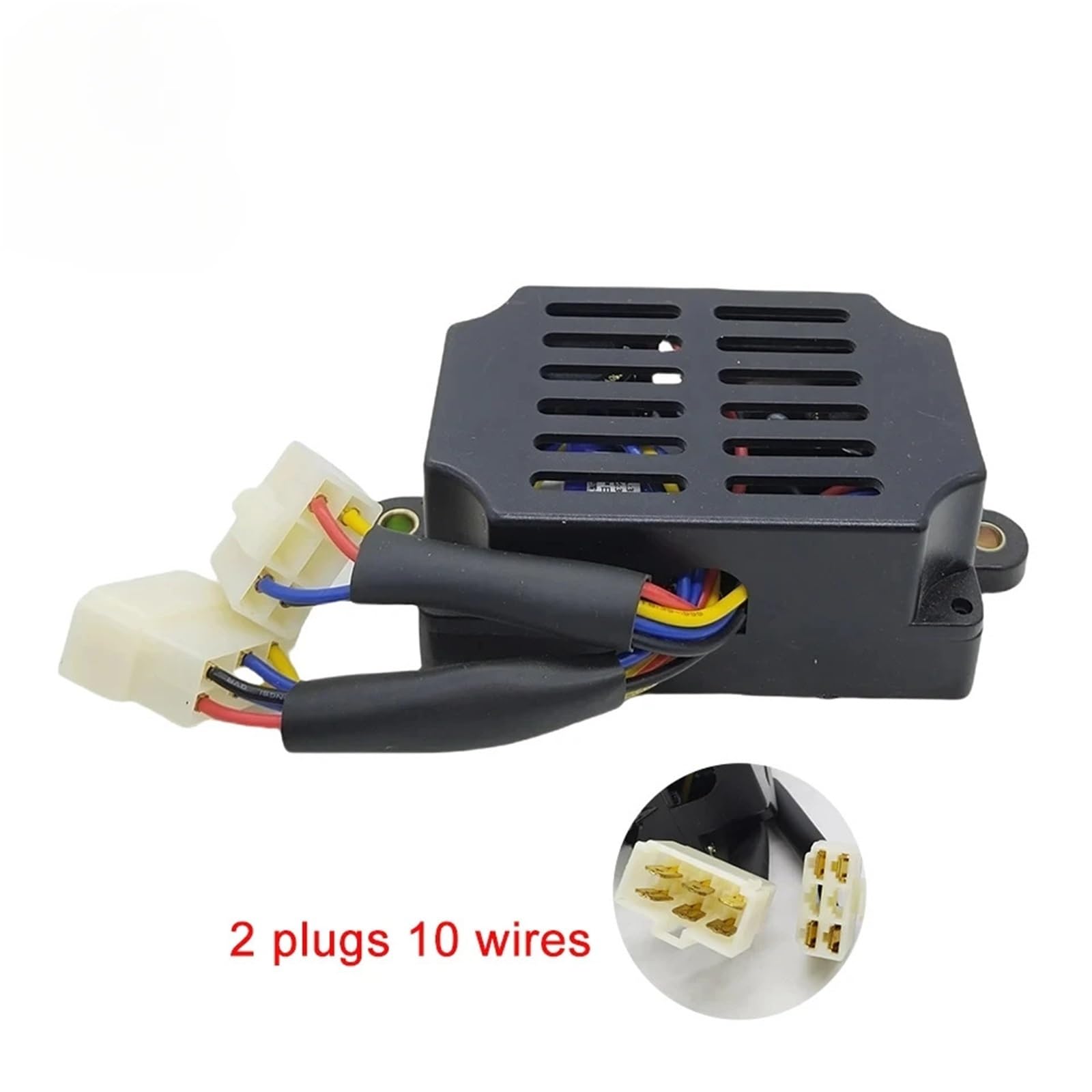 Generador de Soldadura AVR HJ-5K25DH-6 de 5 kW, regulador de Voltaje automático, estabilizador de Soldador, 14 Cables(2 Plugs 10wires)