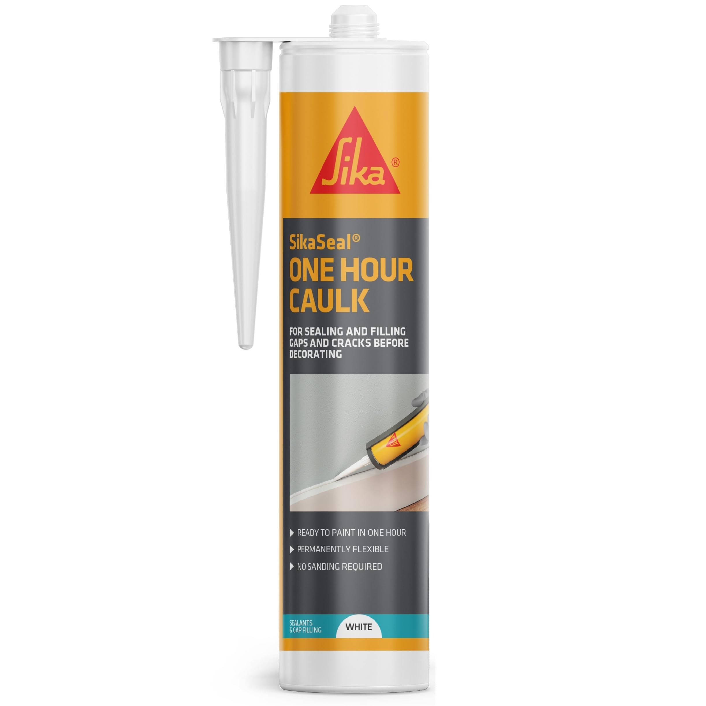 Sika Everbuild Everflex 125 One Hour Cartridge - 125C3, White, 310 ml