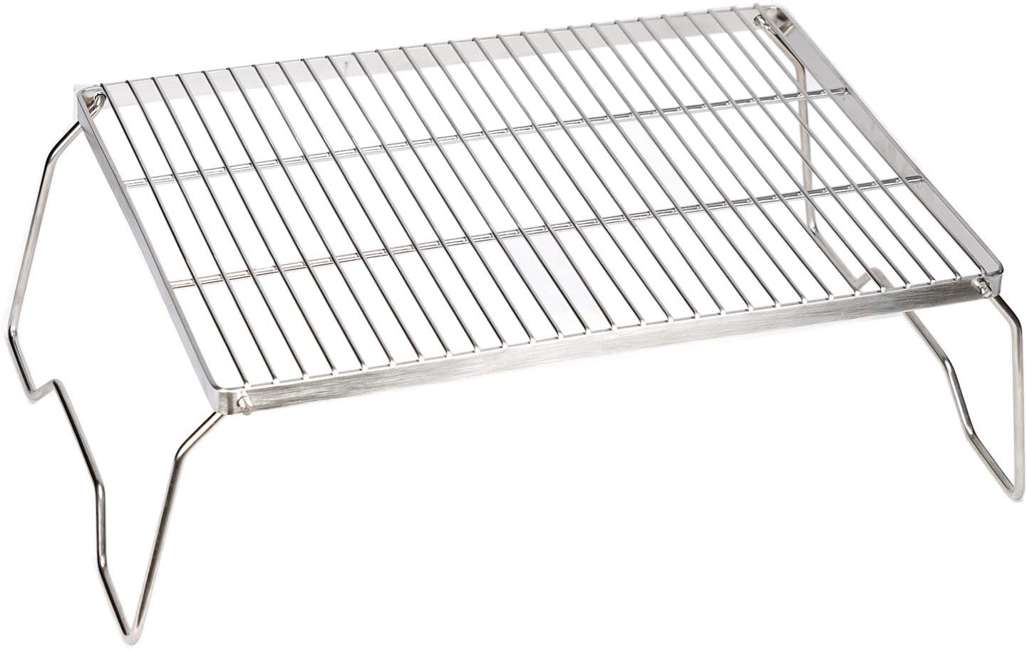 ZORMY Folding Campfire Grill,304 Stainless Steel Grate,Heavy Duty