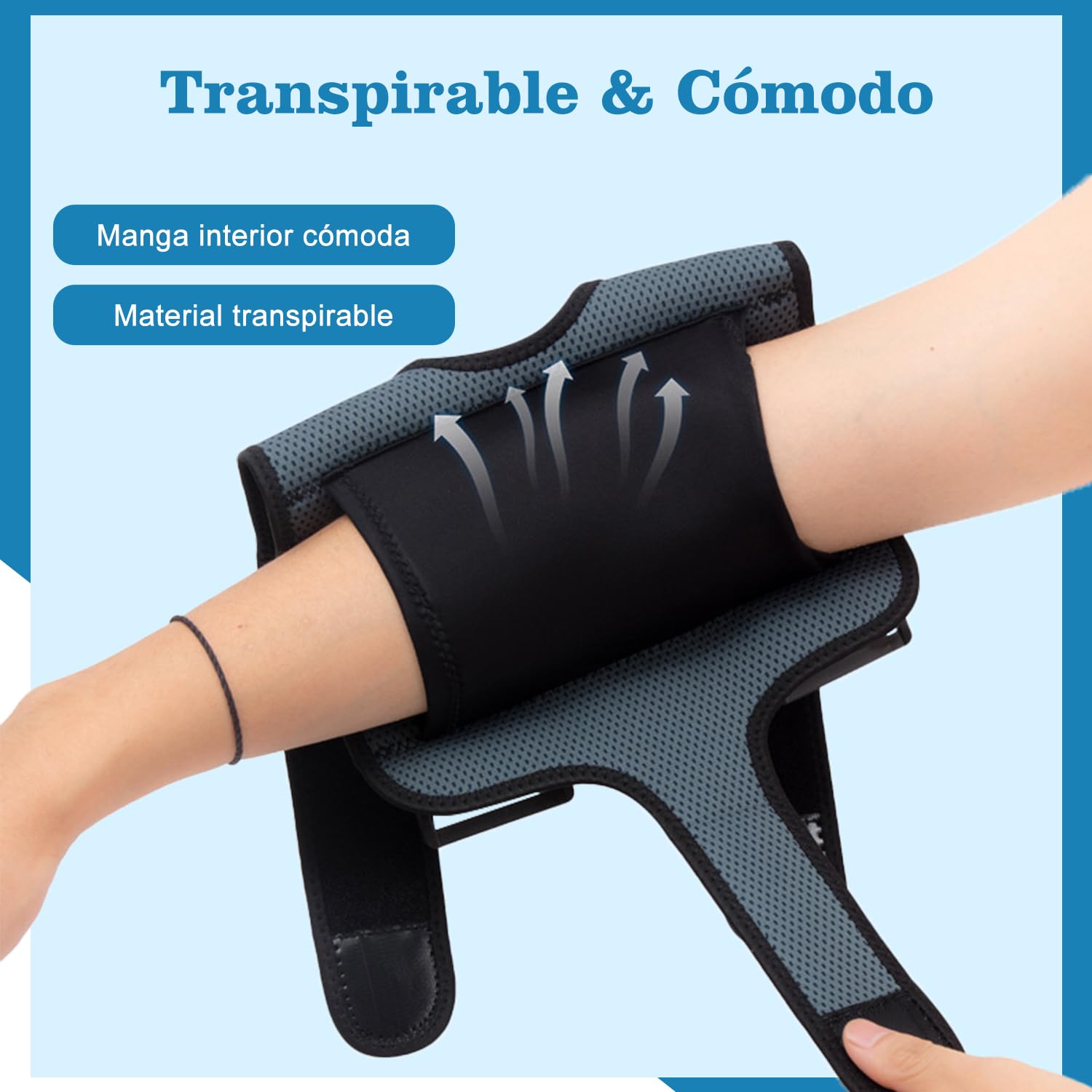 supregear Apoyo de Codo, Soporte de Férula para Codo para Dormir Cómodamente para Síndrome del Túnel Cubital, Tendinitis, Nervio Ulnar, Manga de Compresión Ajustable para Estabilizar, Talla Única