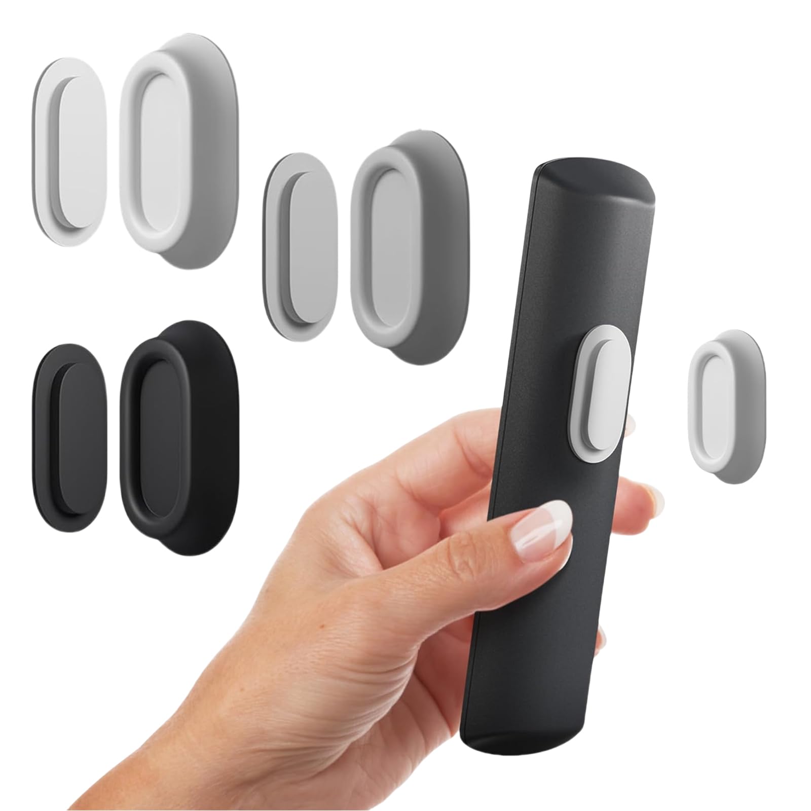 Supports Magnétiques Pour Télécommande GOMETY - Lot De 10 En Silicone | Aimant Puissant N52, Adhésif Fort, 5 Couleurs