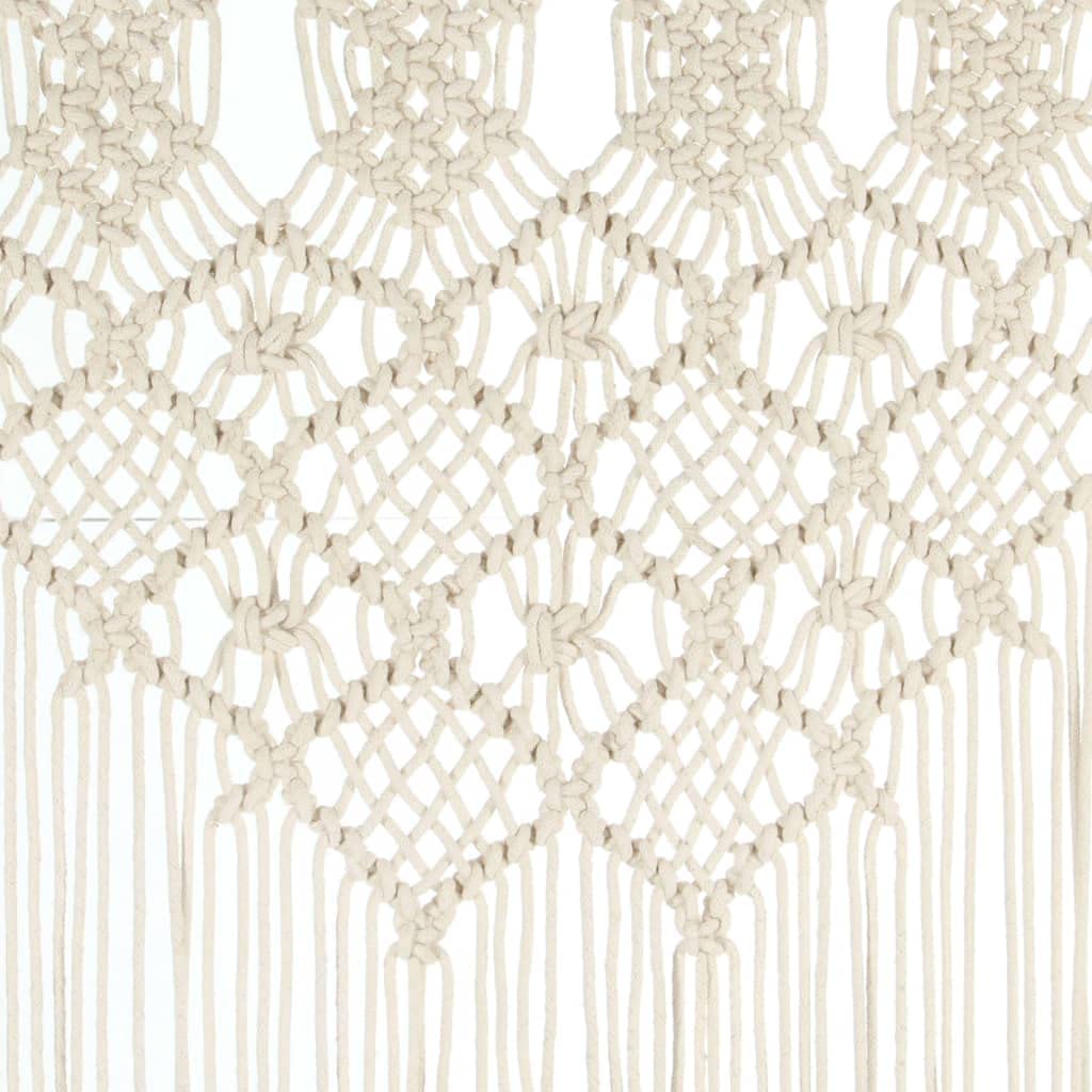 vidaXL Tenda macramè 140x240 cm in Cotone