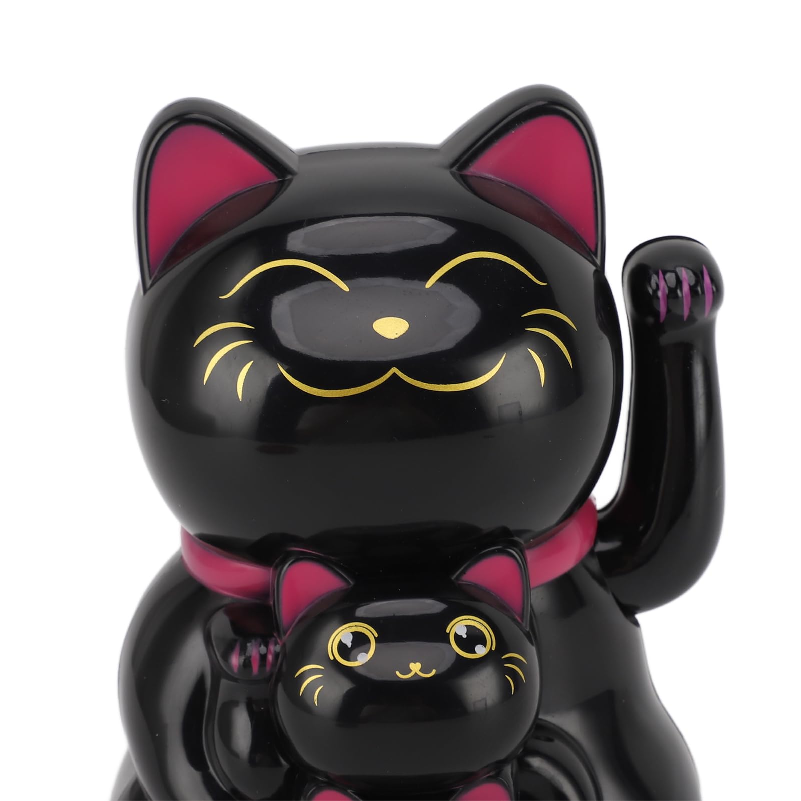 Greensen Maneki Neko Chat Agitant Bras Solaire, Figurine Décorative de Chat Chanceux, Or, 2 Pouces, pour Décoration de Bureau et Maison Greensen Maneki Neko Chat Agitant Bras Solaire, Figurine Décorative de Chat Chanceux, Or, 2 Pouces, pour Décoration de Bureau et Maison