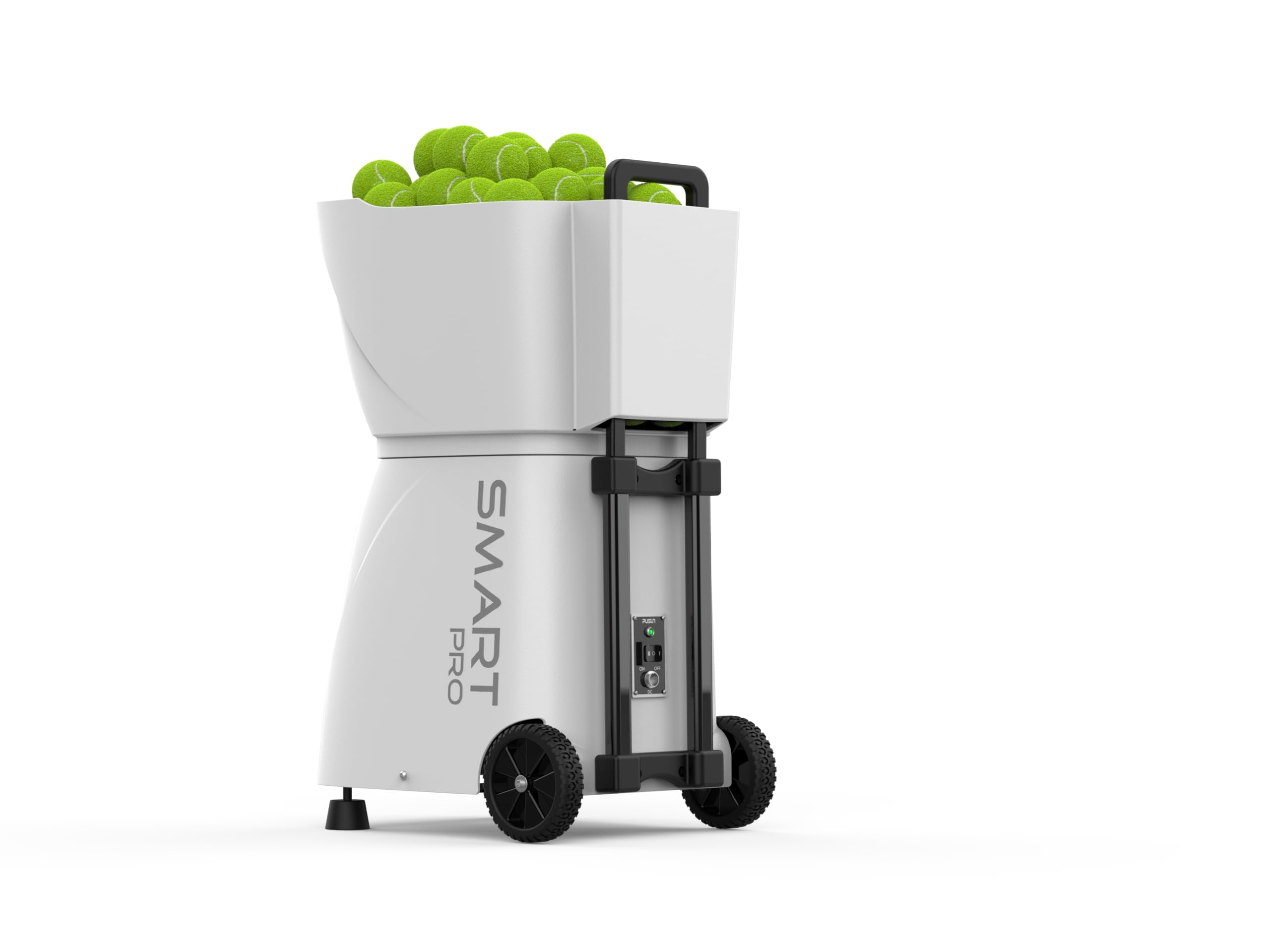 PUSUN PT Smart Pro Padel Ball Machine Przenośna maszyna do padla do sportów na świeżym powietrzu – duża pojemność, aplikacja/pilot zdalnego sterowania, regulacja częstotliwości obsługi i kąta, trening