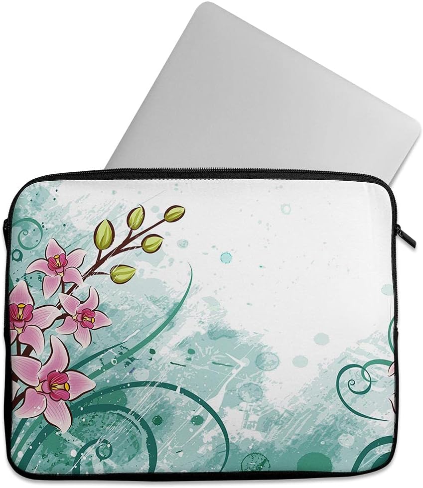 Design Skinz Rainbow Striped 10" Zipper Neoprene Sleeve Carrying Case Compatible with Acer, Asus, Dell, Lenovo, MacBook Laptops