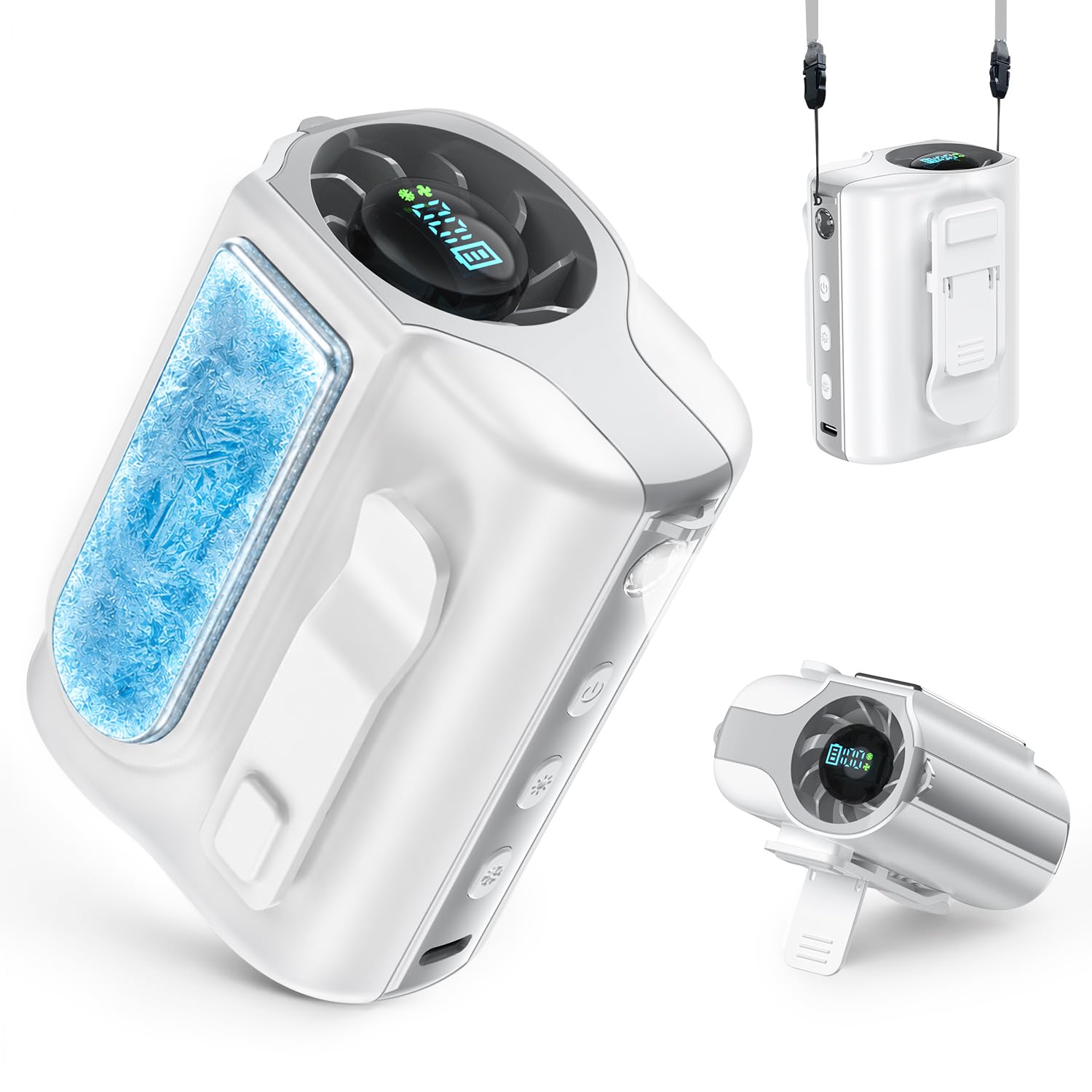 腰掛け扇風機 【10000mAh大容量・1台5役】 ベルトファン 充電式 Amazon | 腰掛け扇風機 ベルトファン 10000mAh大容量バッテリー 【2026