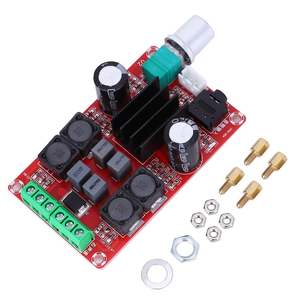 Chiffonade Digital Amplifier Board 2x50W Dual Sound Channel Stereo - TPA3116D2 Chip with Protection System for DIY Audio Projects XH-M189