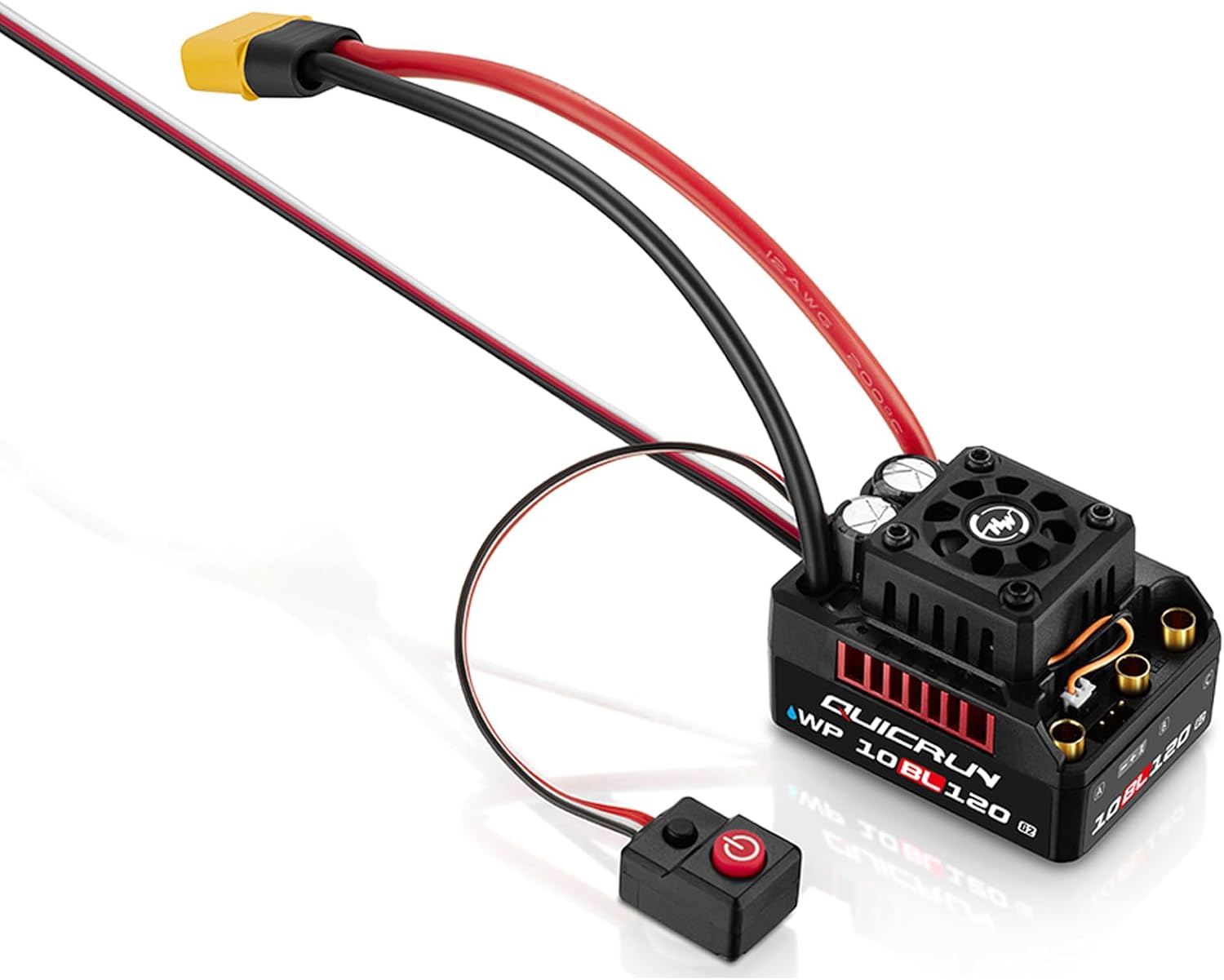 Hobby Wing QUICRUN WP 10BL120 G2 120A 2-4S Lipo Speed Controller Brushless ESC Sensorless for 1/10 1/12 RC Car Toy Spare Part