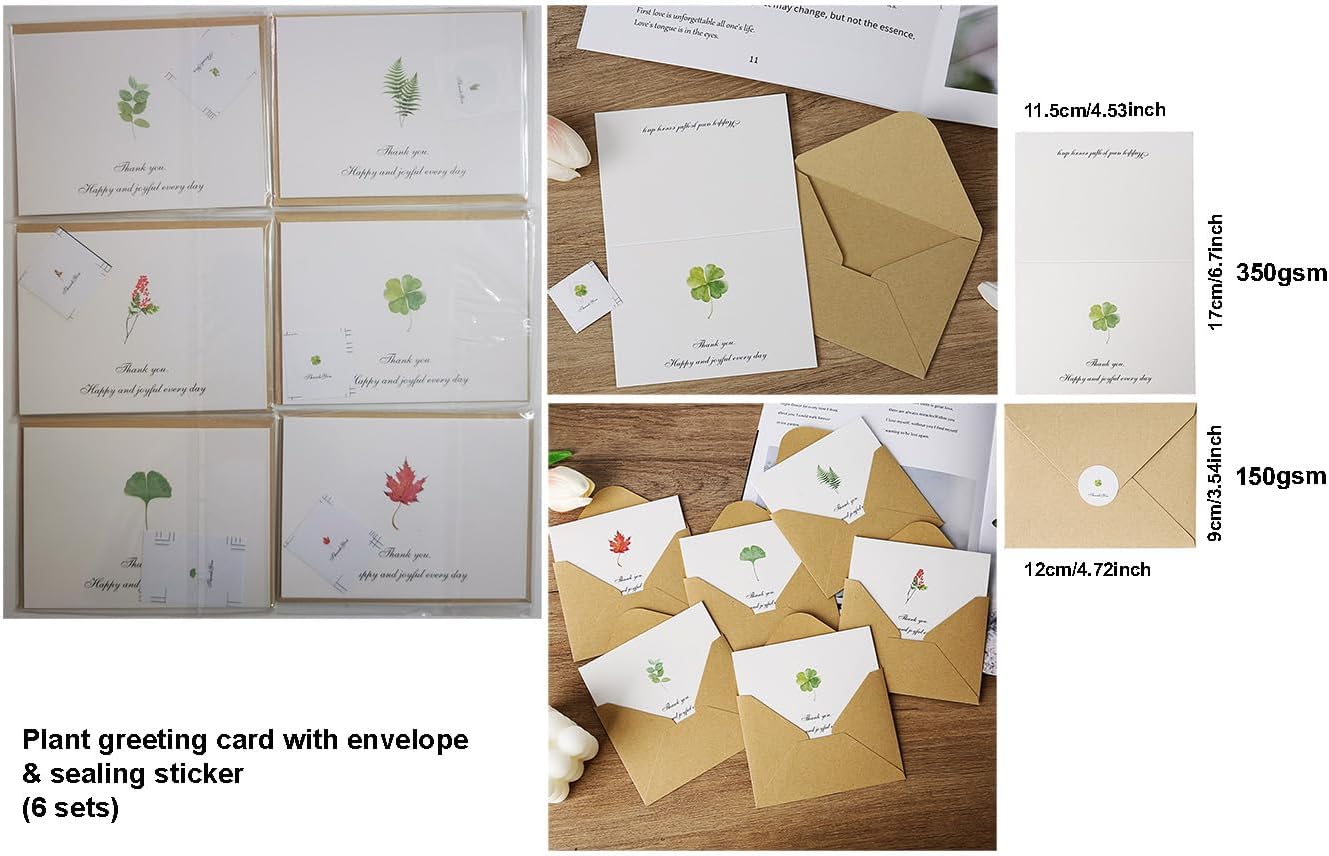 Family Greeting Cards Set 54-in-1, 54 Pack All Occasion Greeting Cards with Envelopes & Stickers