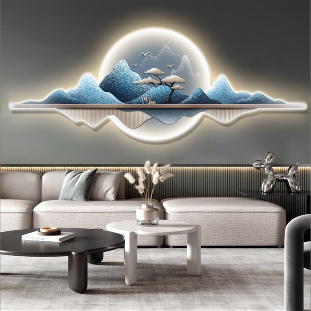 Amazon.com: Vpswekans Wall Decoration with Led Light, 3D Modern