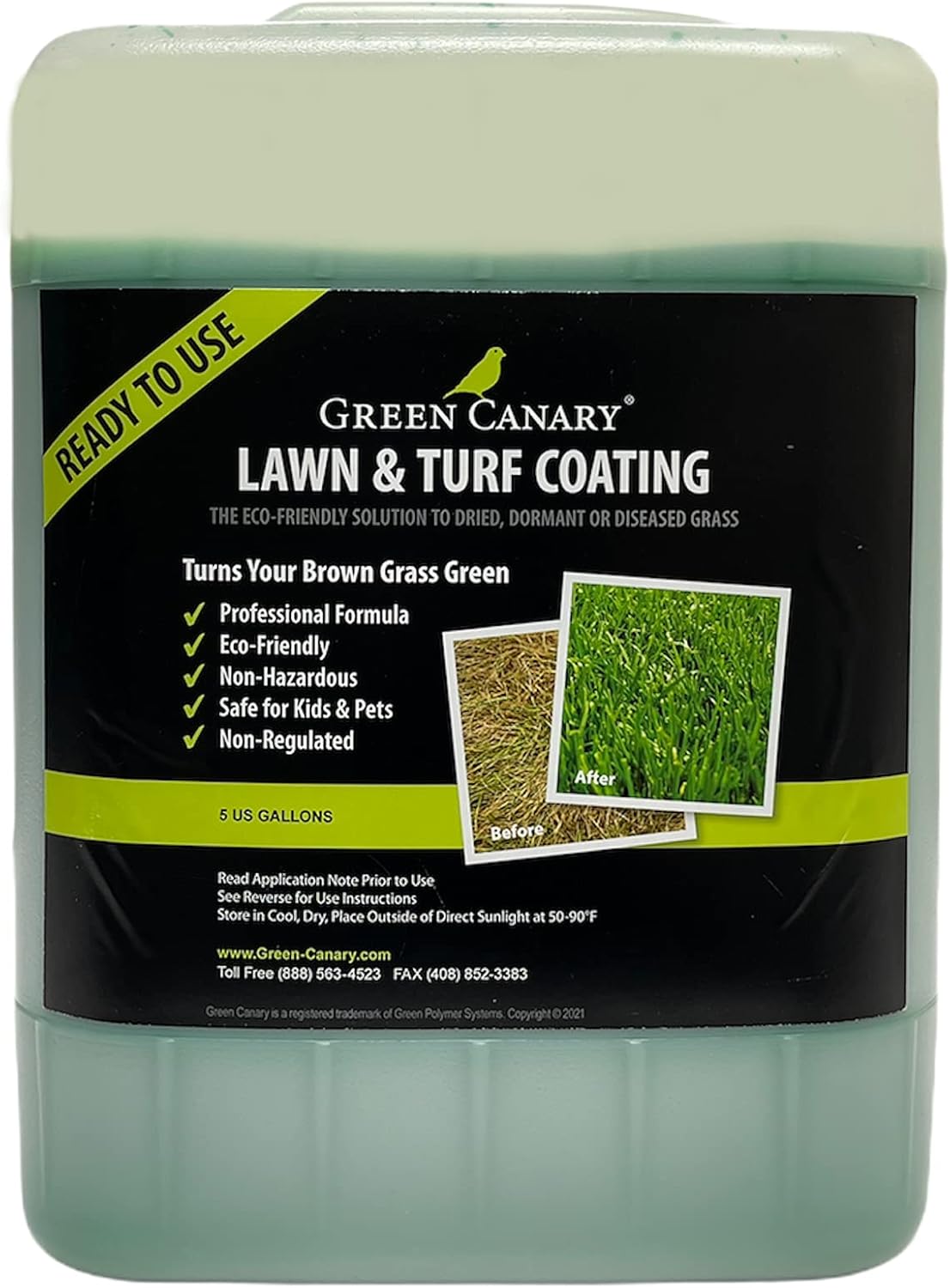 Green Canary 5 Gallons, Environmentally Safe, Singapore Ubuy